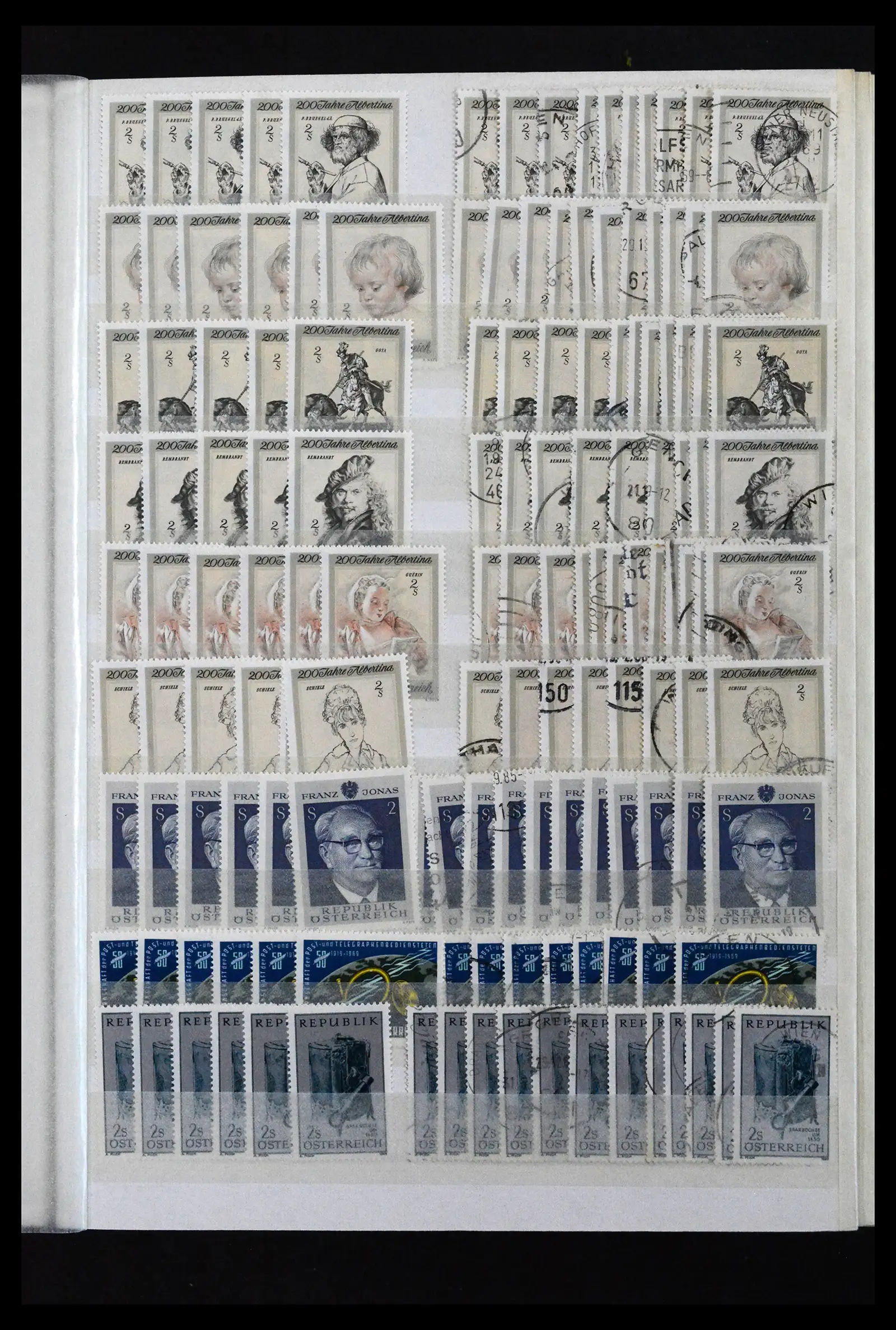 41939 0015 - Stamp collection 41939 Austria stock 1965-2001.