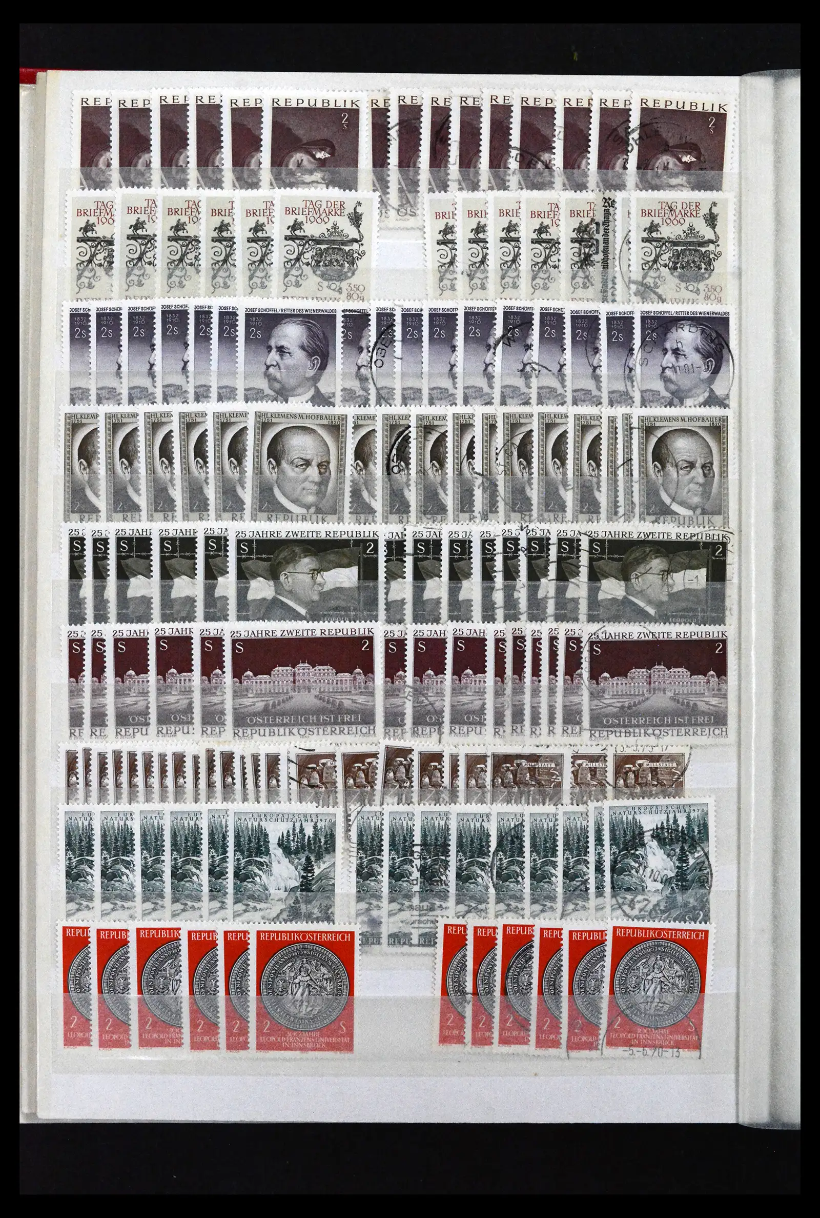 41939 0016 - Stamp collection 41939 Austria stock 1965-2001.