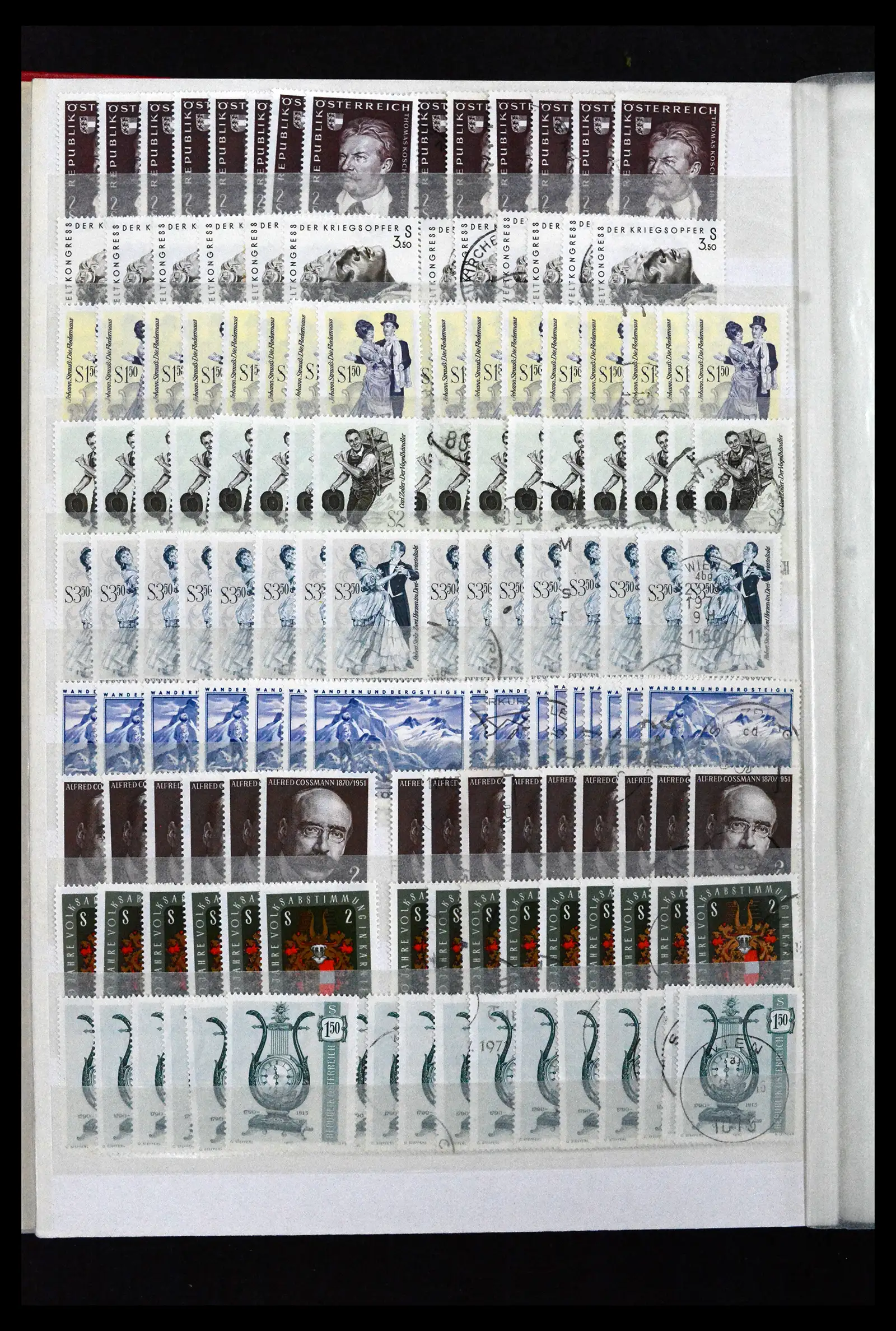 41939 0018 - Stamp collection 41939 Austria stock 1965-2001.