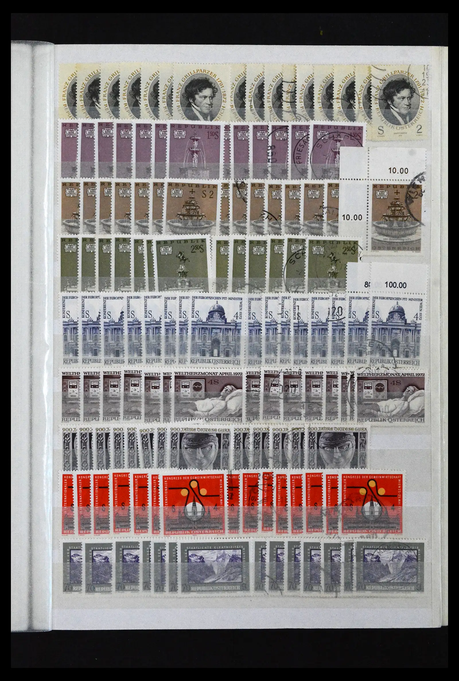 41939 0023 - Postzegelverzameling 41939 Oostenrijk voorraad 1965-2001.