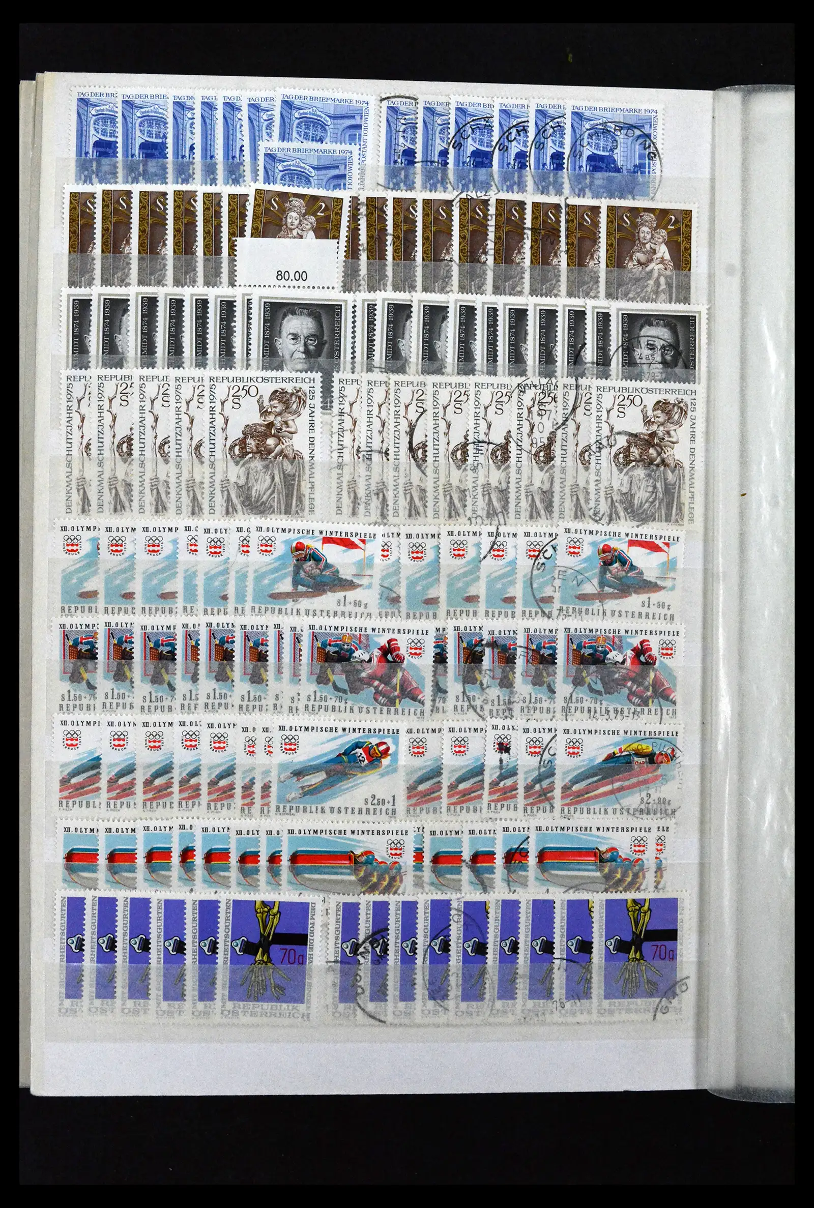 41939 0032 - Postzegelverzameling 41939 Oostenrijk voorraad 1965-2001.
