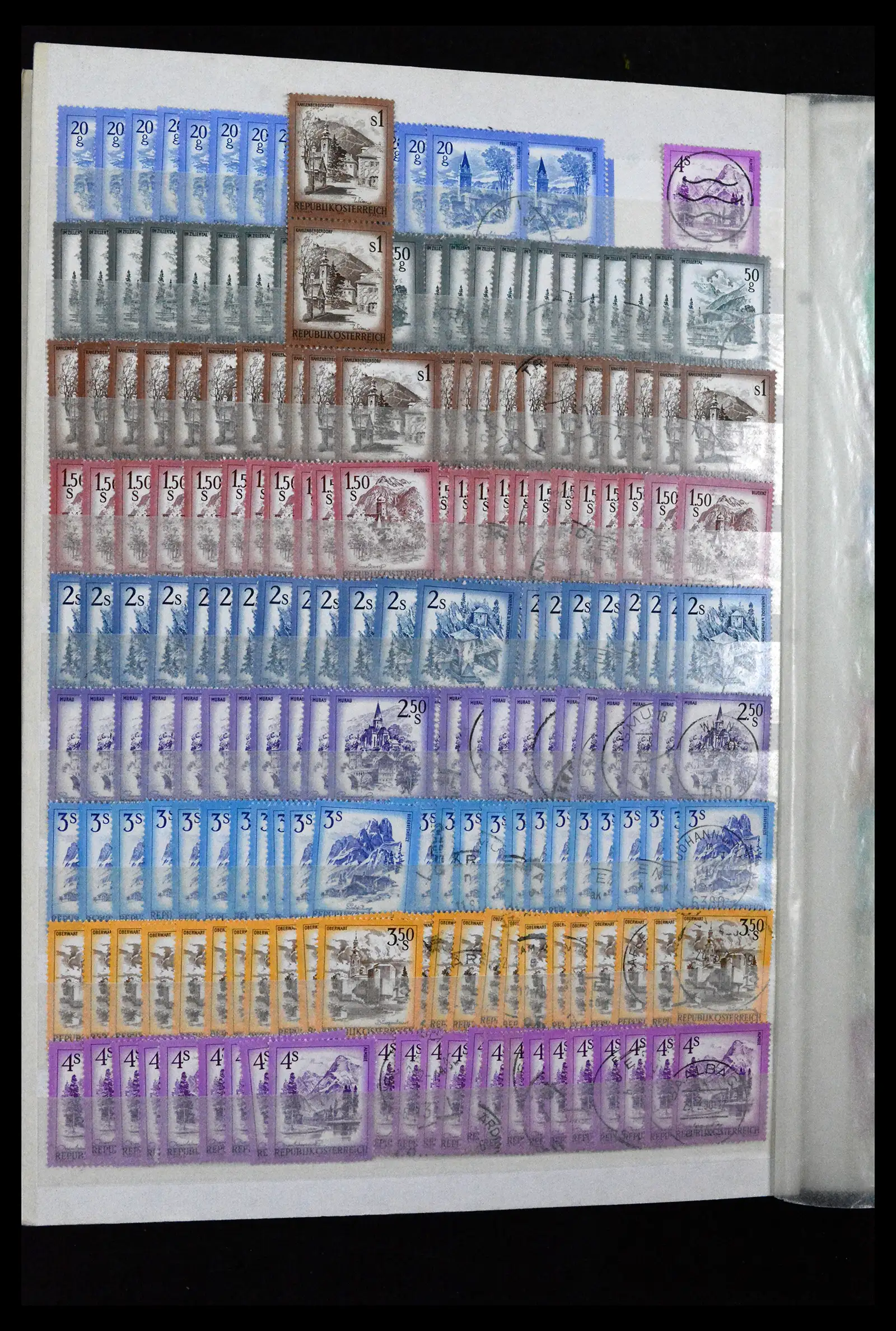 41939 0042 - Postzegelverzameling 41939 Oostenrijk voorraad 1965-2001.