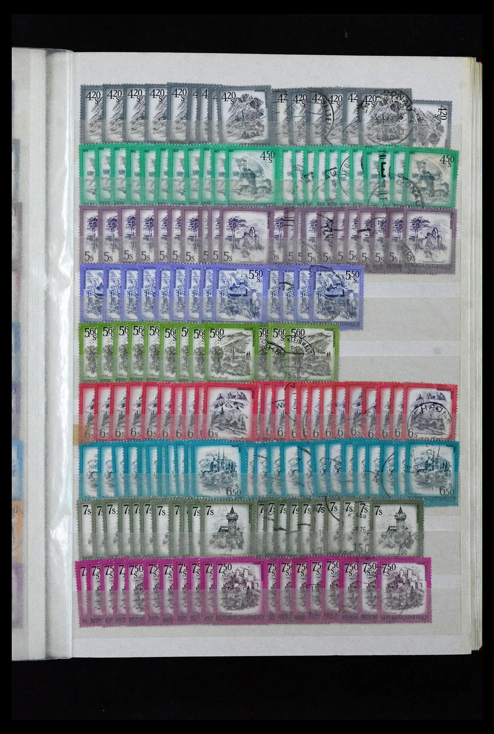 41939 0043 - Postzegelverzameling 41939 Oostenrijk voorraad 1965-2001.