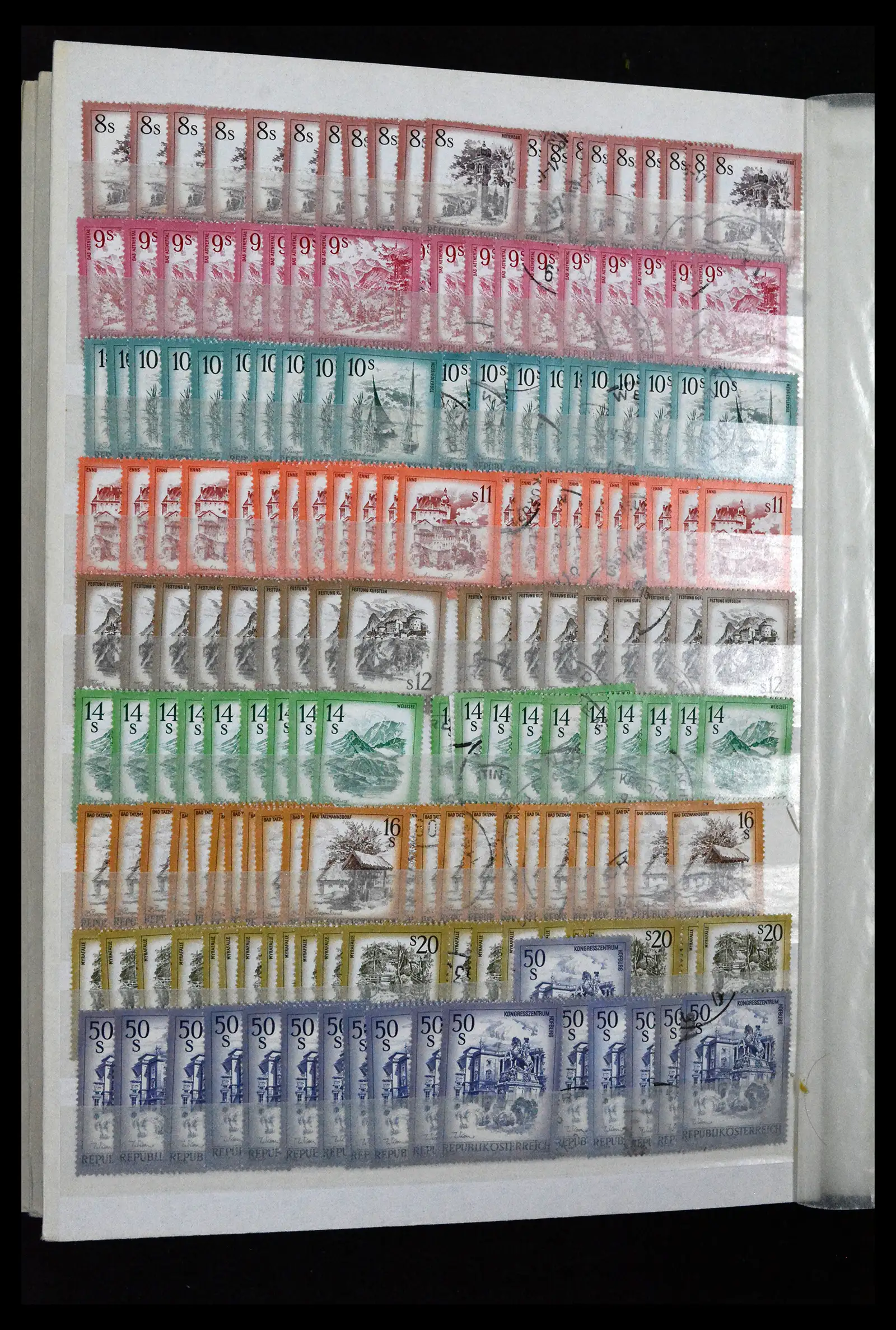 41939 0044 - Postzegelverzameling 41939 Oostenrijk voorraad 1965-2001.