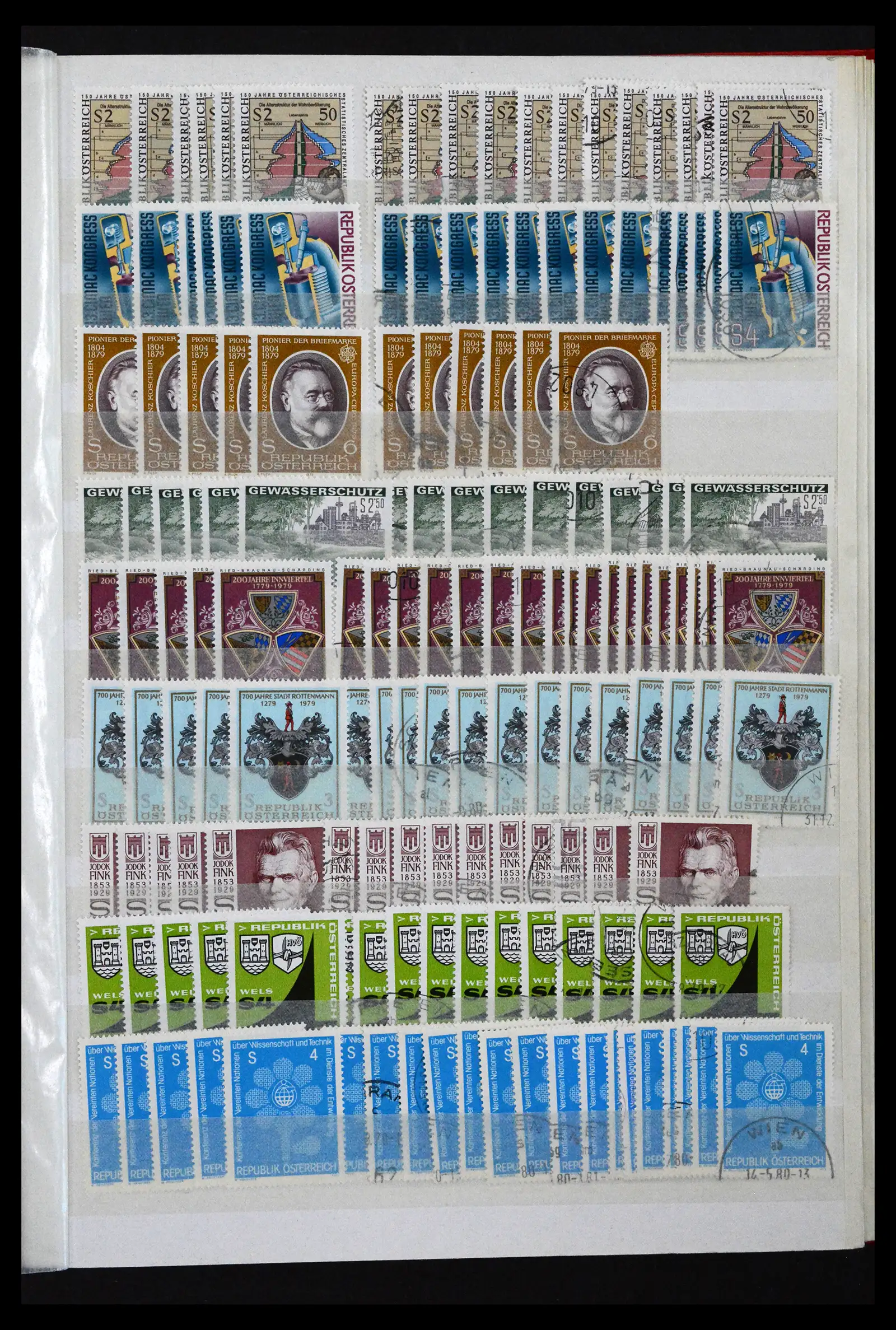 41939 0049 - Postzegelverzameling 41939 Oostenrijk voorraad 1965-2001.