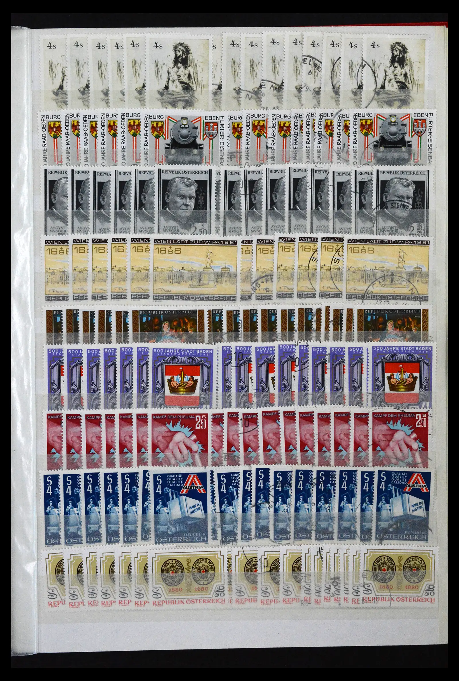 41939 0051 - Postzegelverzameling 41939 Oostenrijk voorraad 1965-2001.