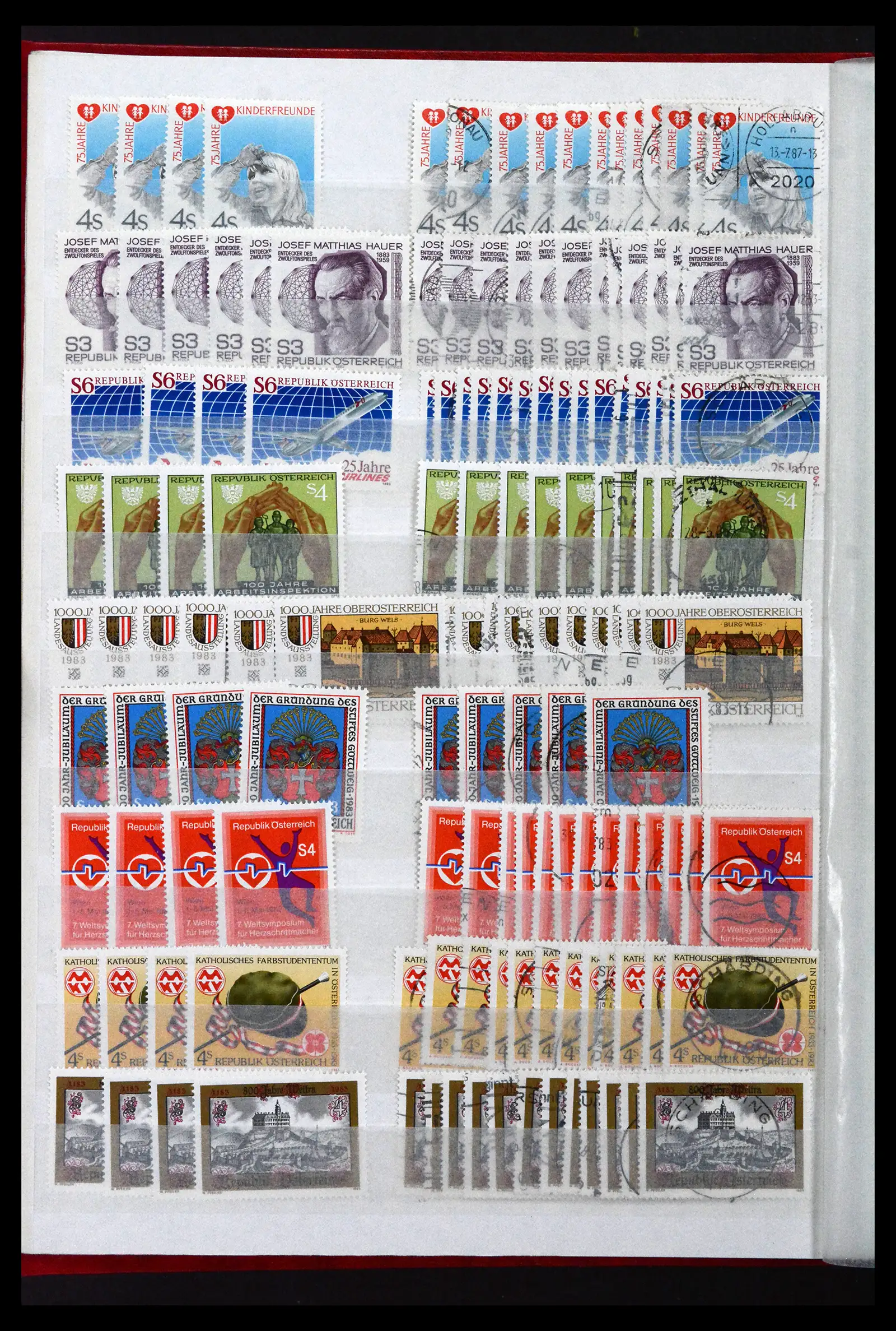 41939 0062 - Postzegelverzameling 41939 Oostenrijk voorraad 1965-2001.