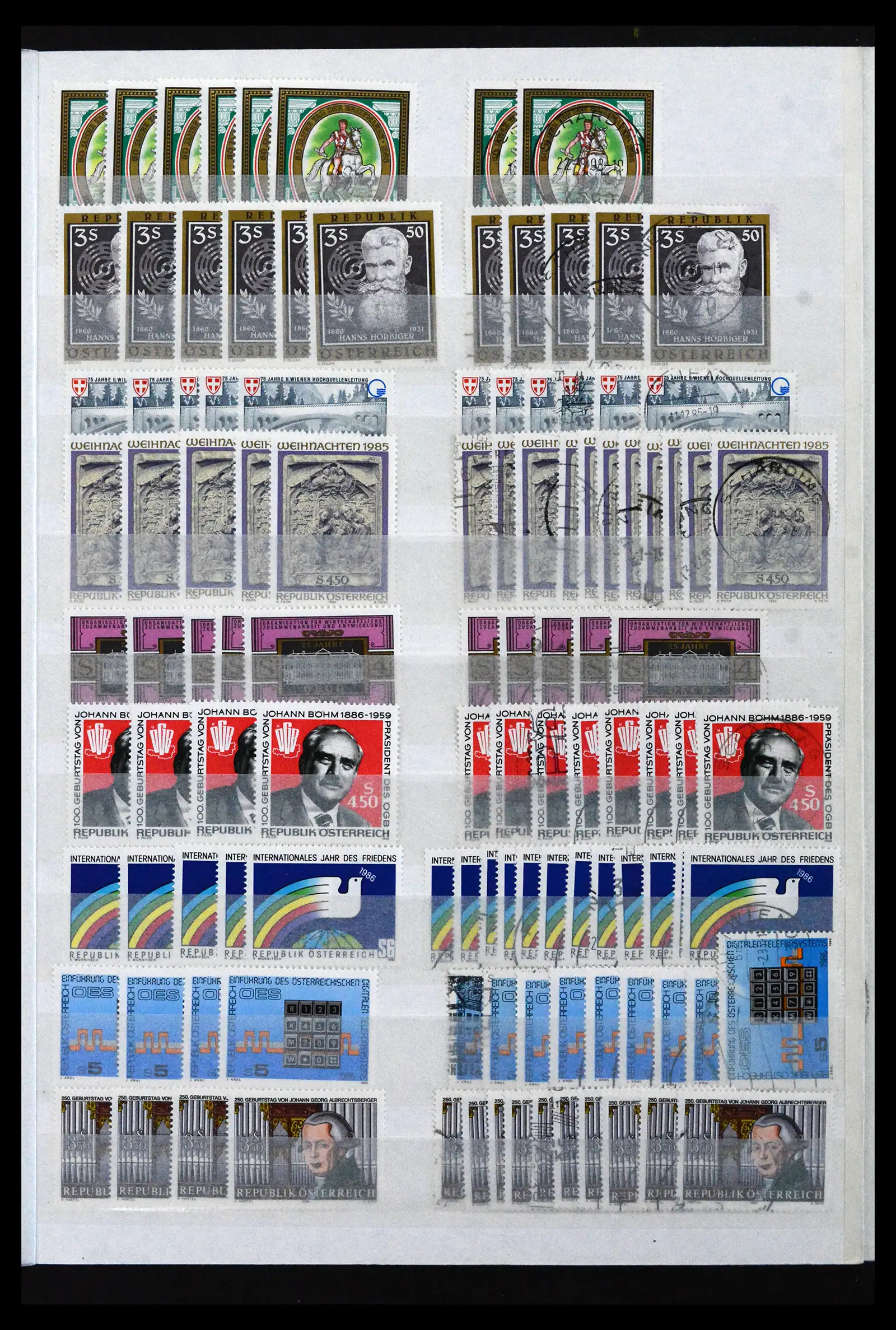 41939 0073 - Postzegelverzameling 41939 Oostenrijk voorraad 1965-2001.
