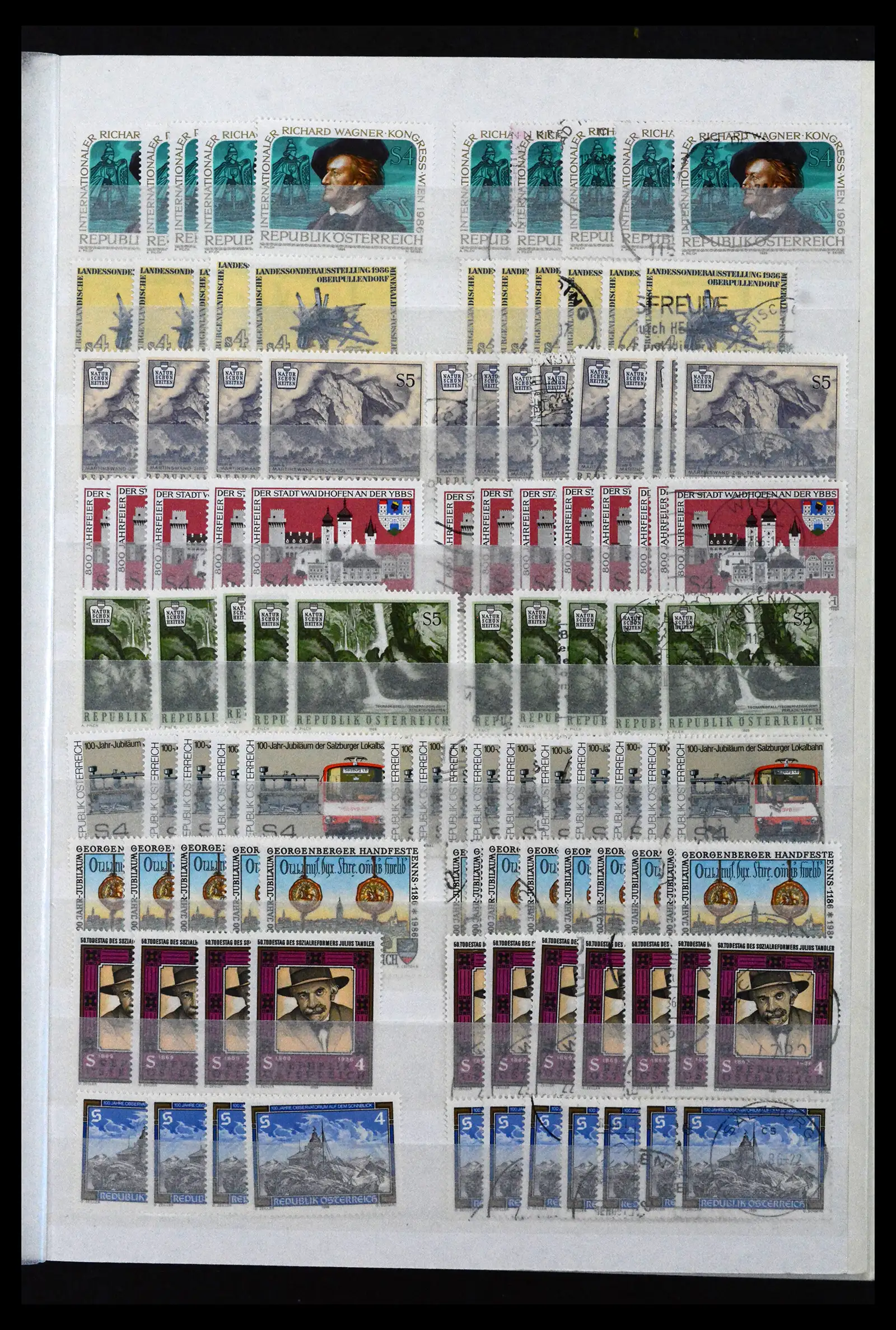 41939 0075 - Postzegelverzameling 41939 Oostenrijk voorraad 1965-2001.
