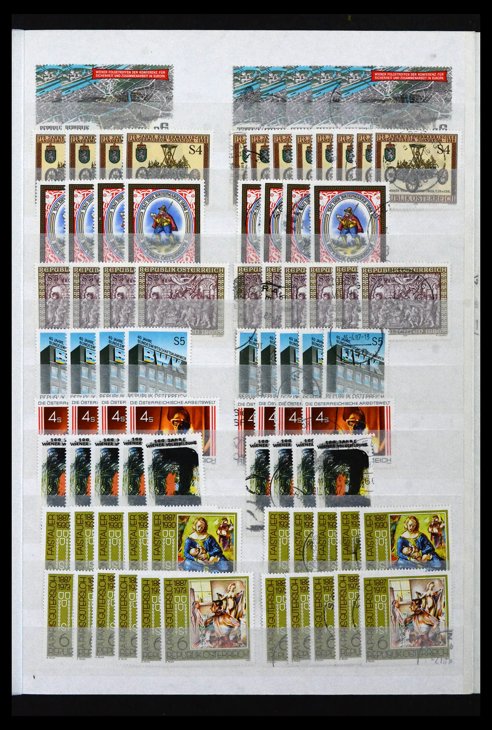 41939 0077 - Postzegelverzameling 41939 Oostenrijk voorraad 1965-2001.