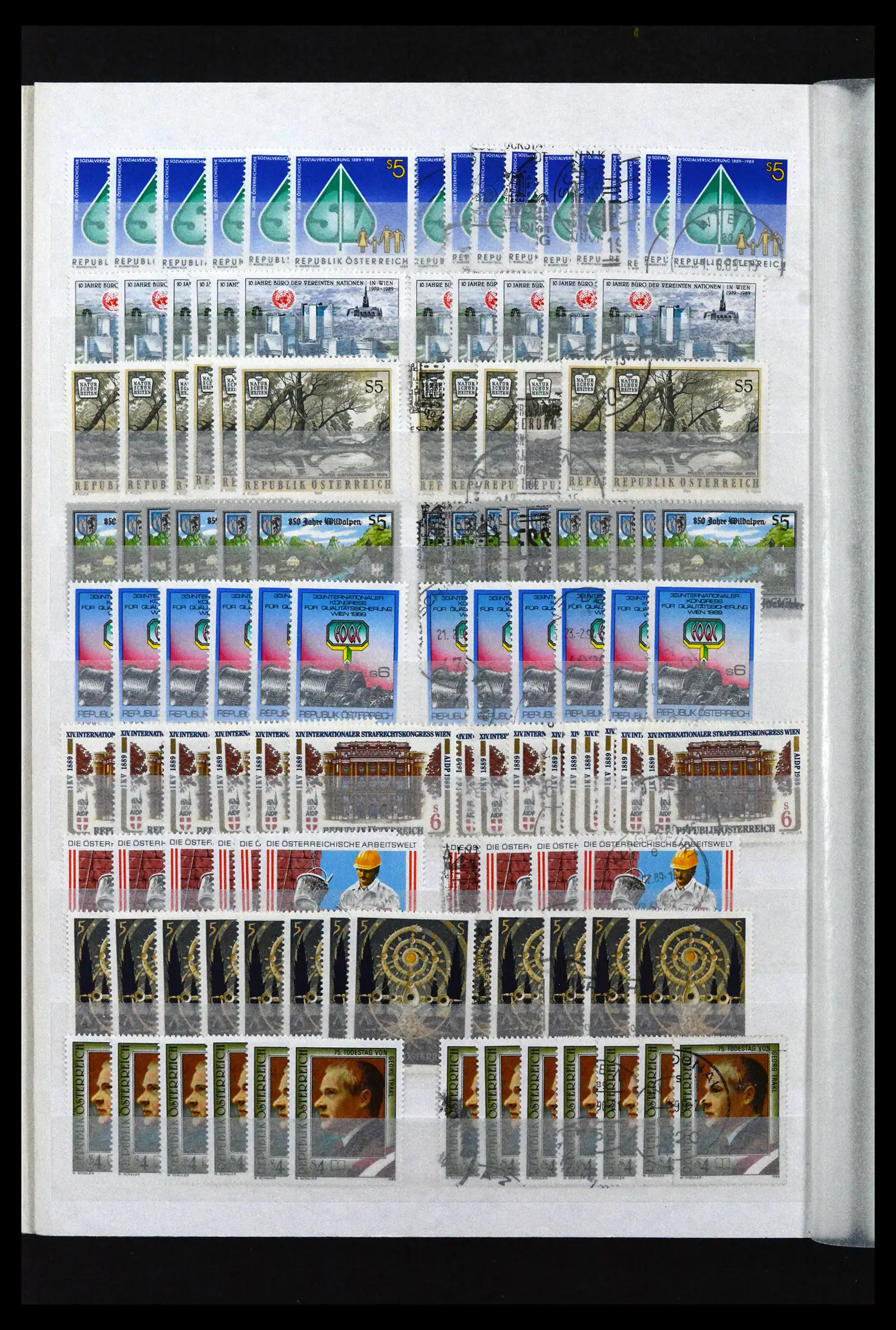 41939 0088 - Postzegelverzameling 41939 Oostenrijk voorraad 1965-2001.