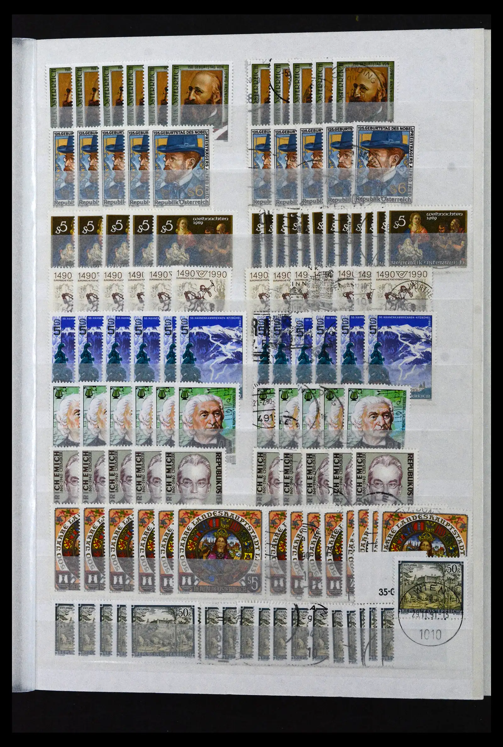 41939 0089 - Postzegelverzameling 41939 Oostenrijk voorraad 1965-2001.