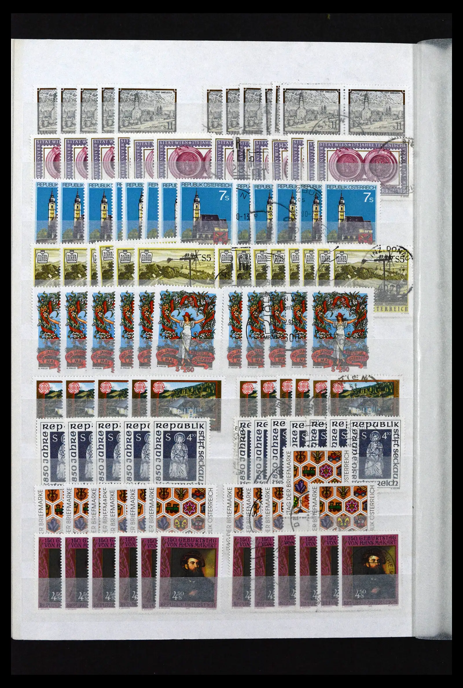 41939 0090 - Postzegelverzameling 41939 Oostenrijk voorraad 1965-2001.