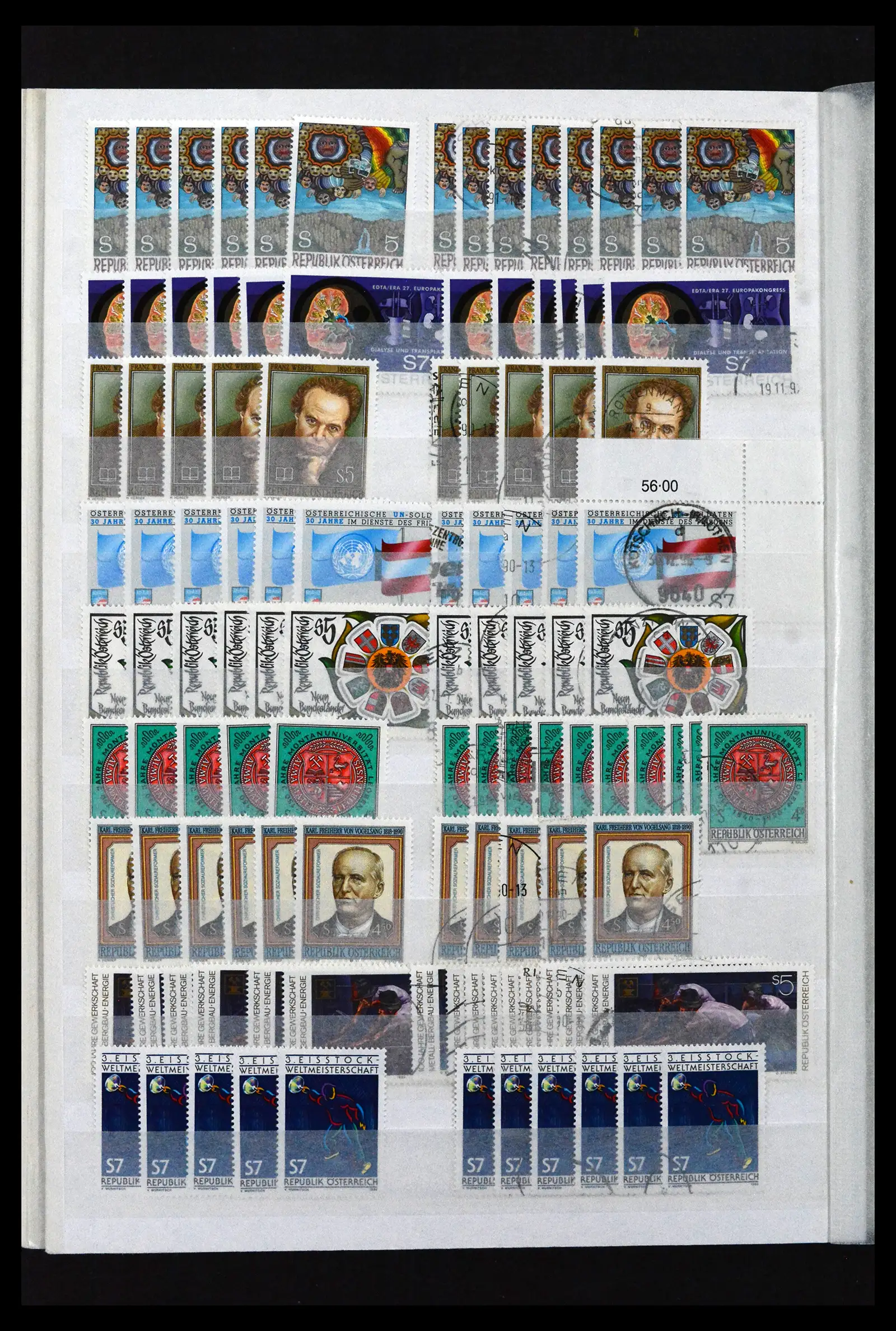 41939 0092 - Postzegelverzameling 41939 Oostenrijk voorraad 1965-2001.