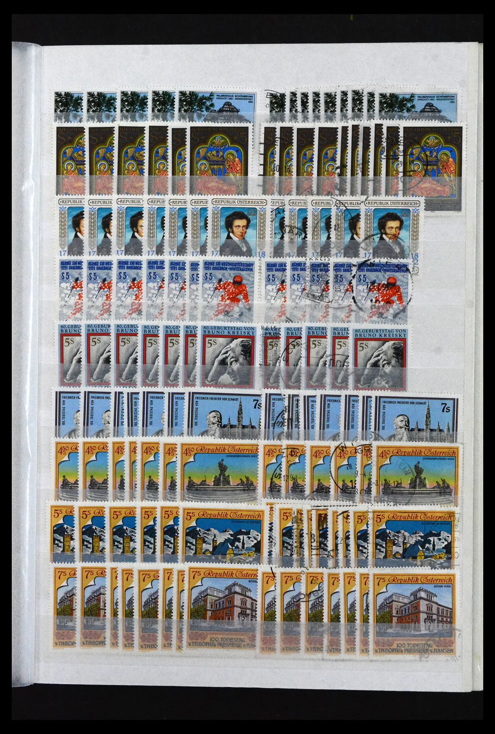 41939 0093 - Postzegelverzameling 41939 Oostenrijk voorraad 1965-2001.
