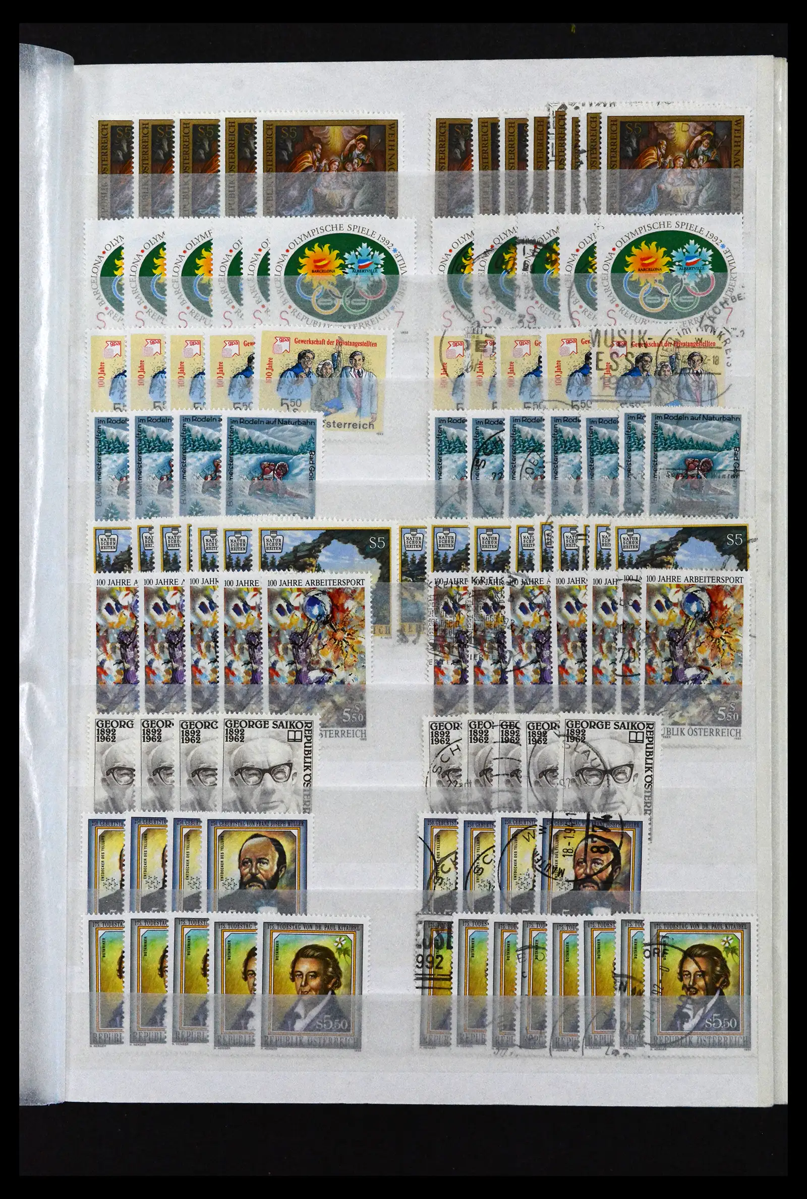 41939 0097 - Postzegelverzameling 41939 Oostenrijk voorraad 1965-2001.