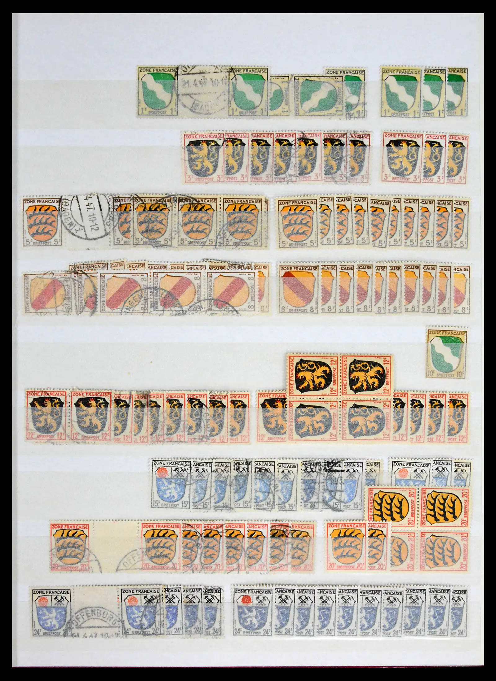 41943 0001 - Postzegelverzameling 41943 Duitsland Franse Zone 1945-1949.