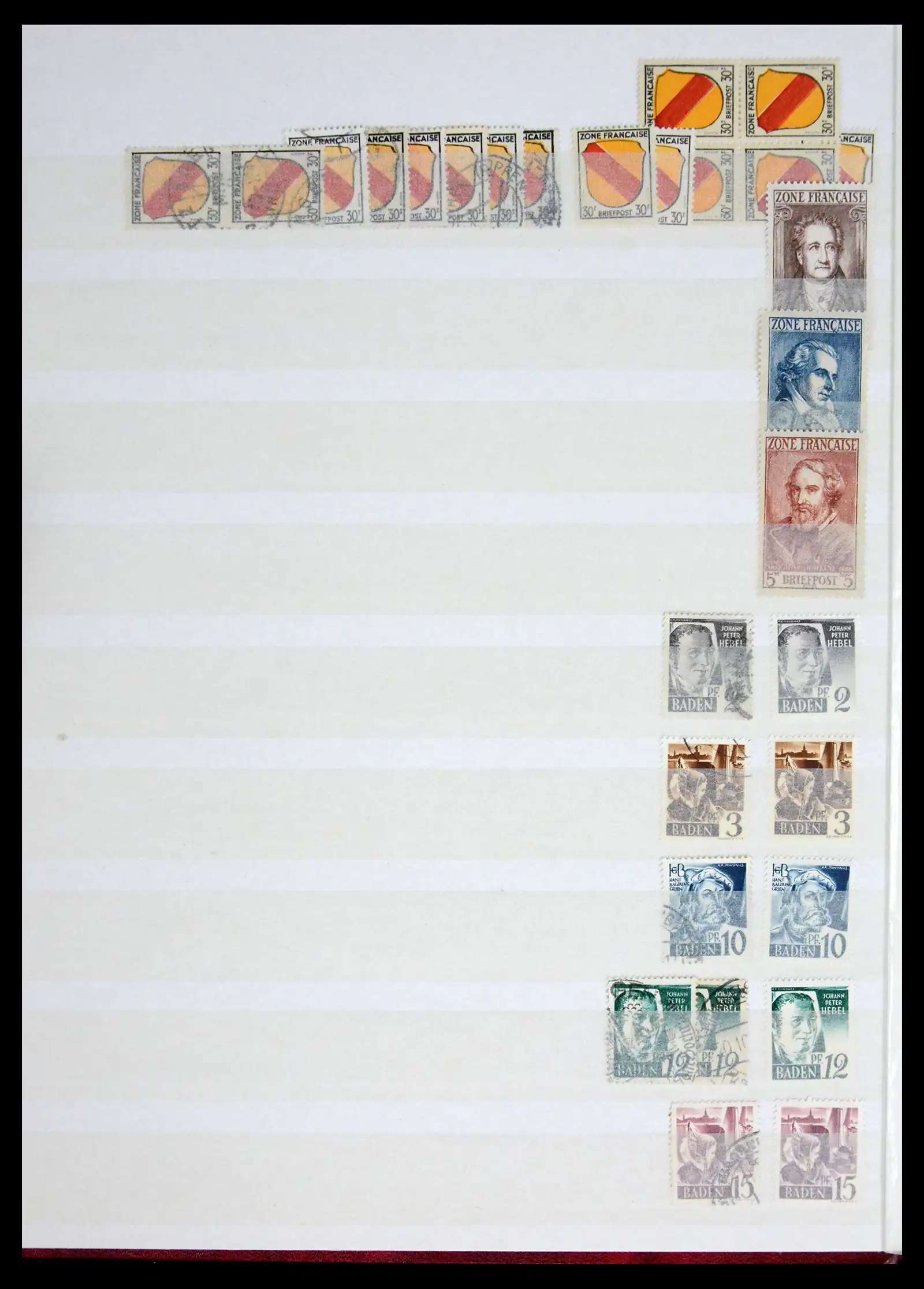 41943 0002 - Postzegelverzameling 41943 Duitsland Franse Zone 1945-1949.
