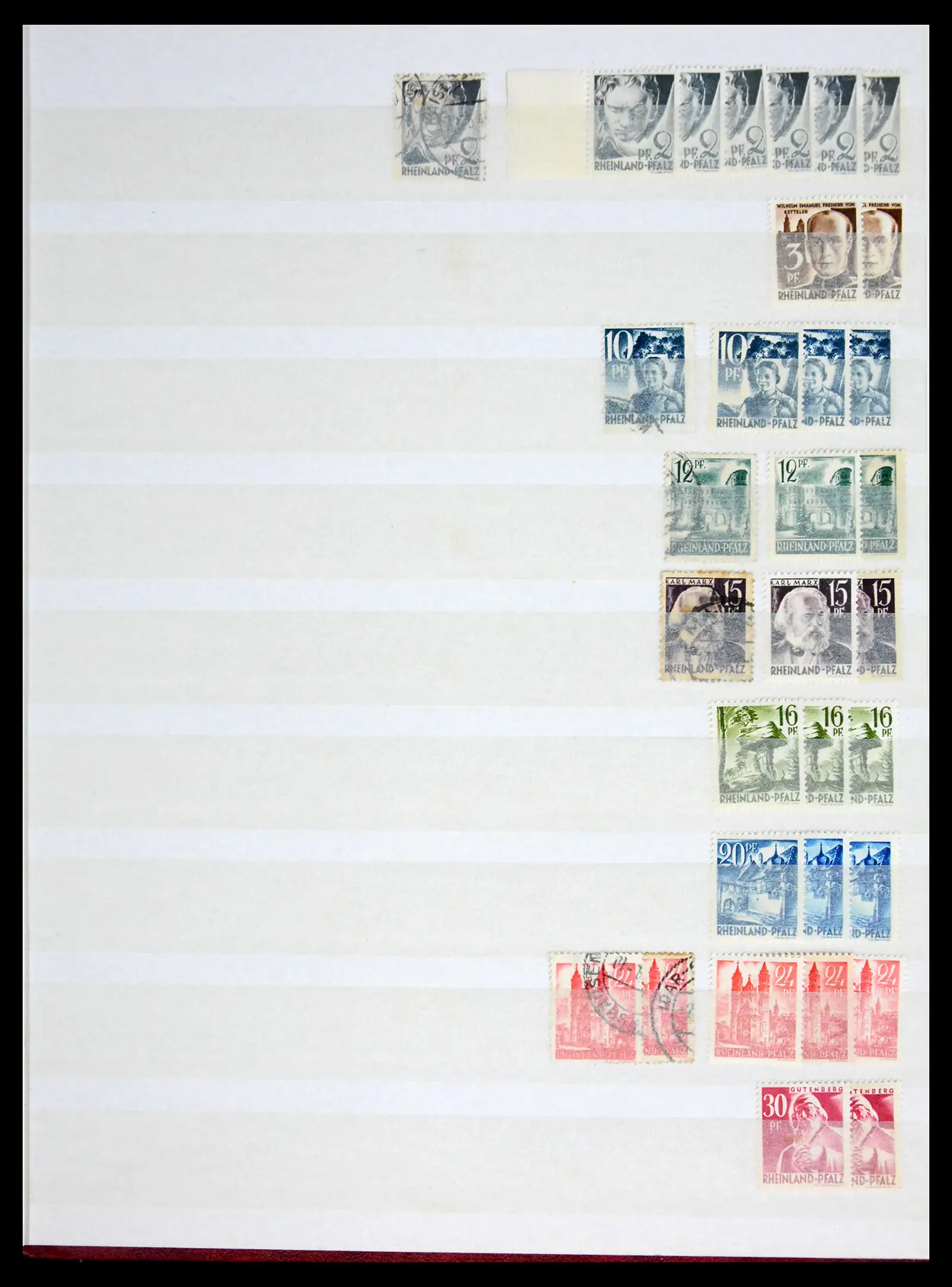41943 0009 - Postzegelverzameling 41943 Duitsland Franse Zone 1945-1949.