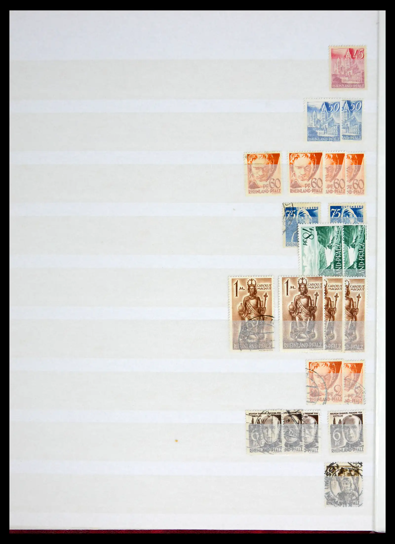 41943 0010 - Postzegelverzameling 41943 Duitsland Franse Zone 1945-1949.