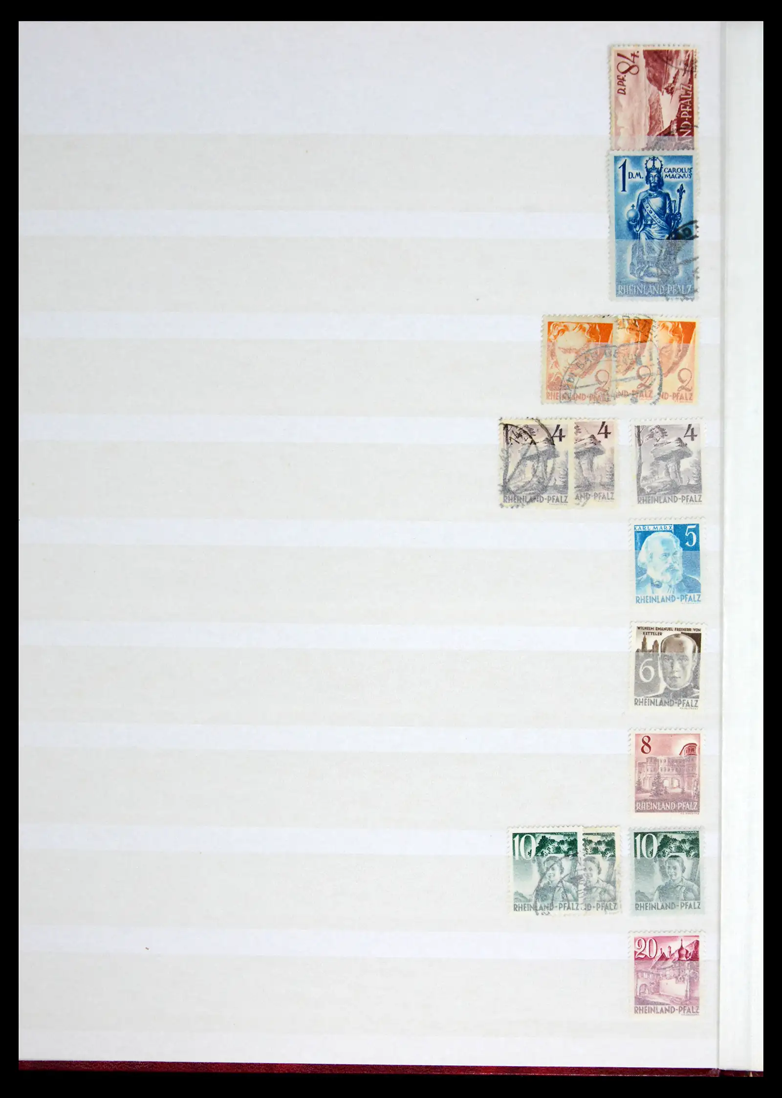 41943 0012 - Postzegelverzameling 41943 Duitsland Franse Zone 1945-1949.