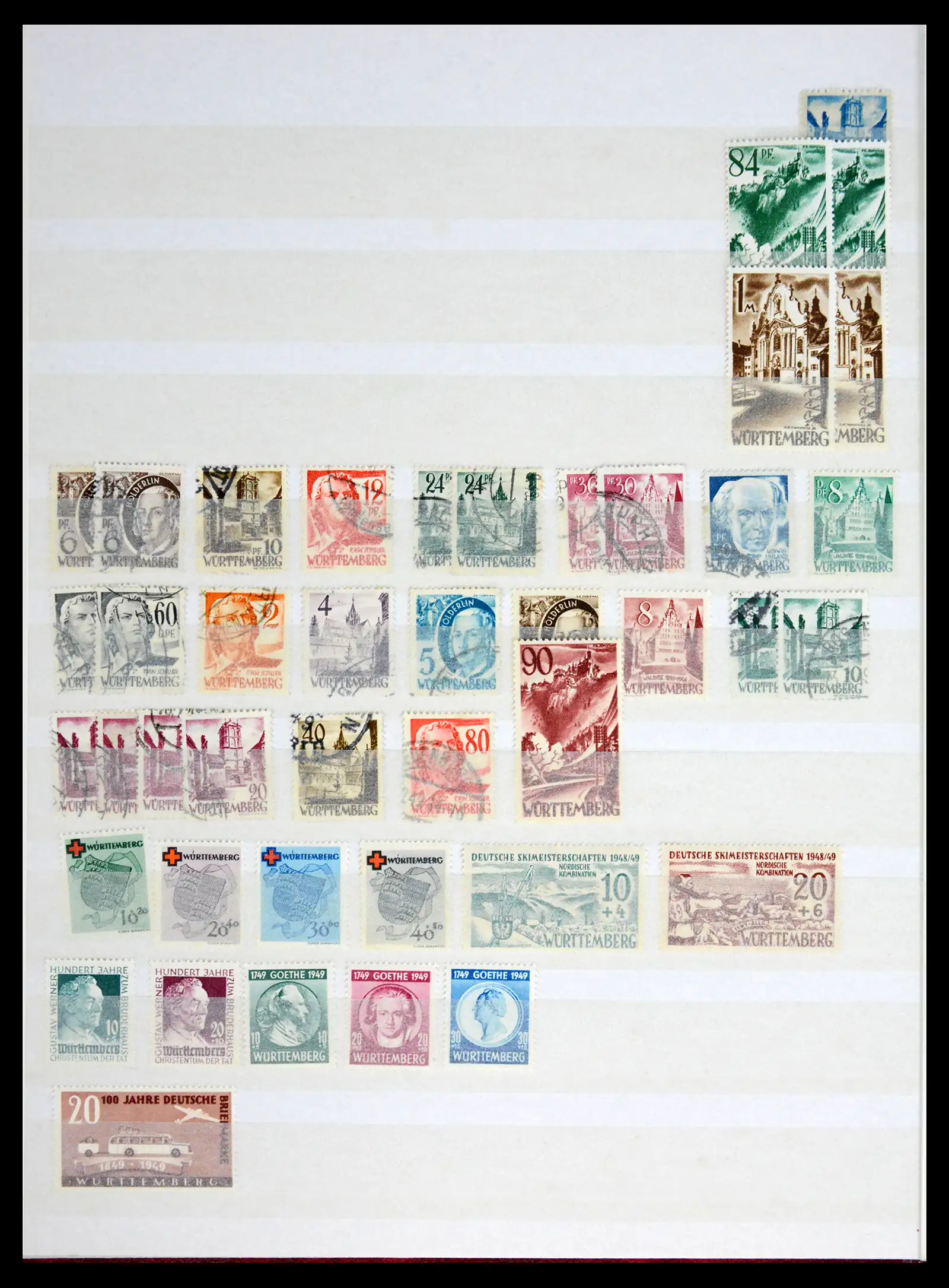 41943 0016 - Postzegelverzameling 41943 Duitsland Franse Zone 1945-1949.
