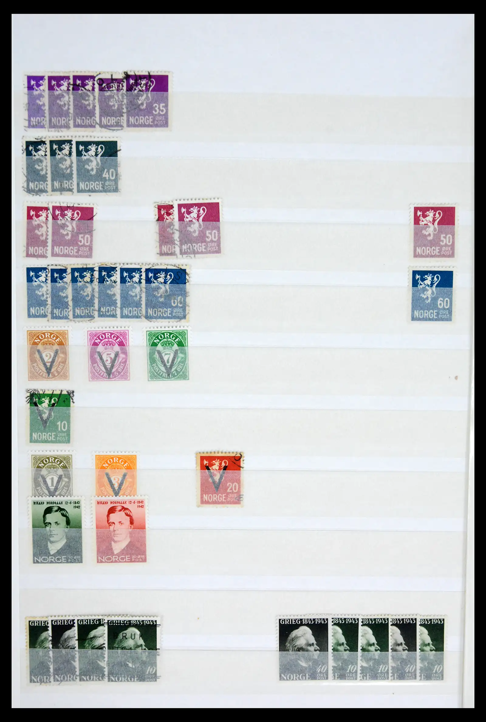 41944 0010 - Stamp collection 41944 Norway 1856-2008.