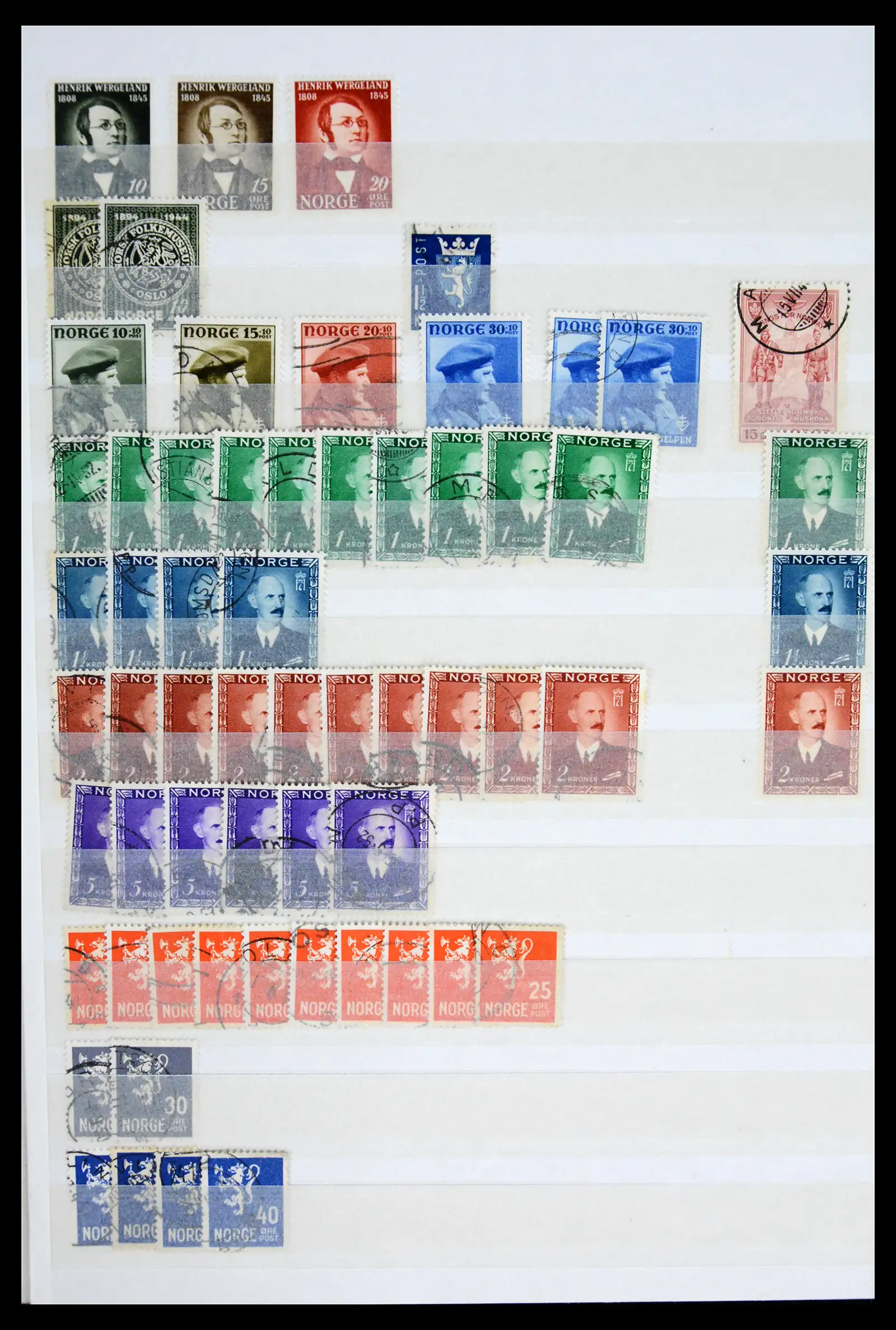 41944 0012 - Stamp collection 41944 Norway 1856-2008.