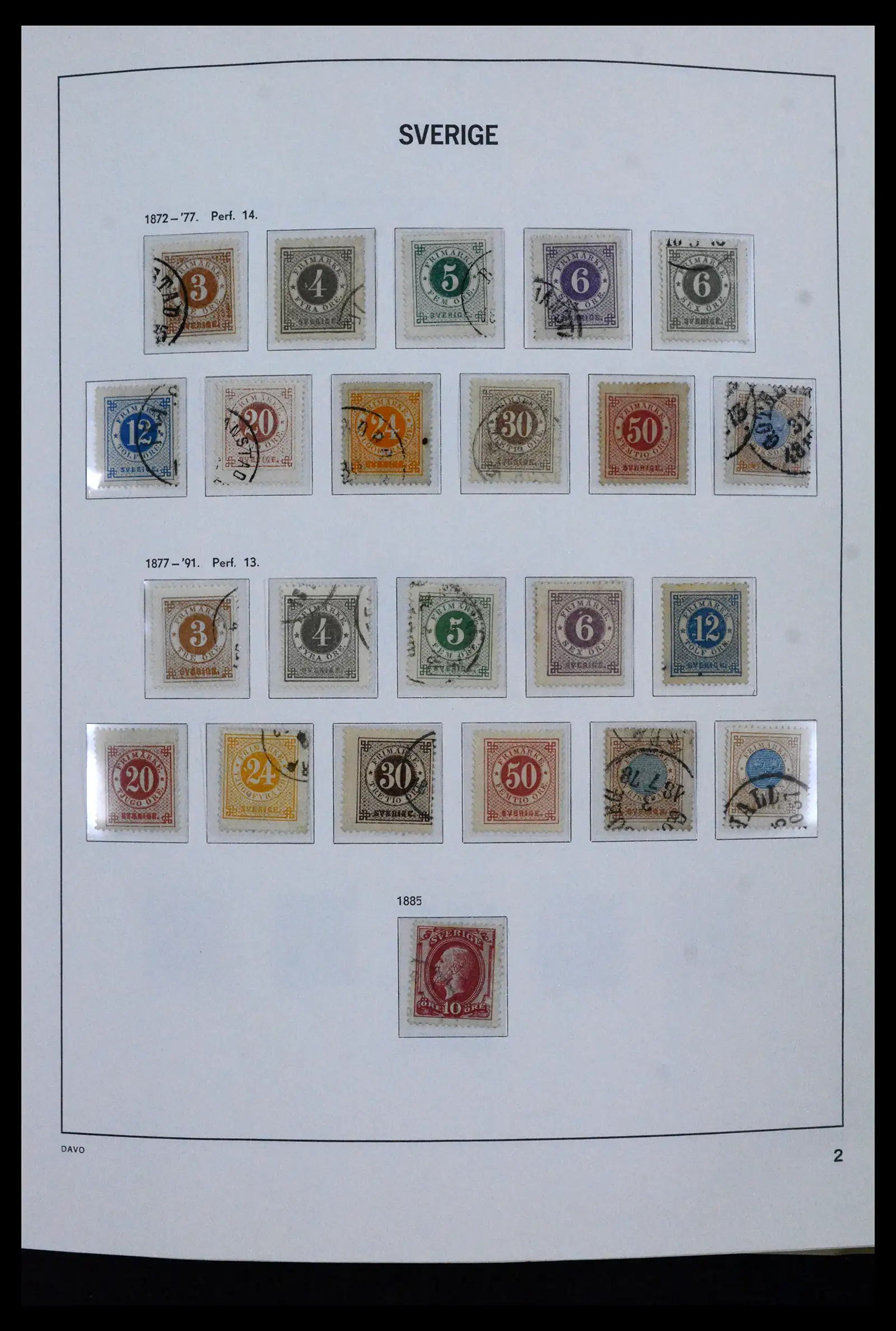 41946 0002 - Stamp collection 41946 Sweden 1855-1985.