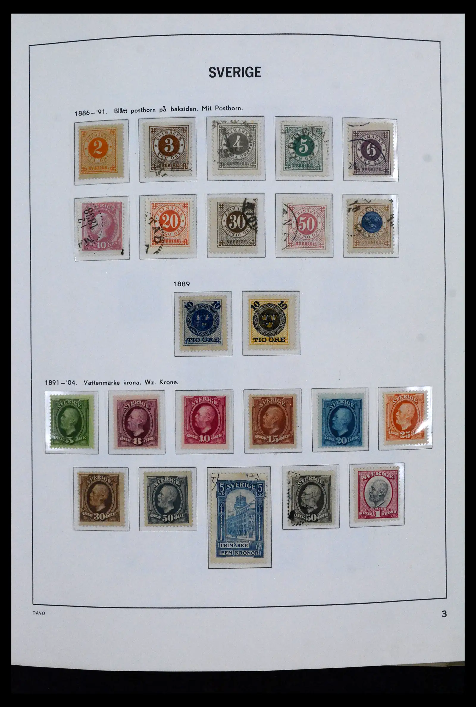 41946 0003 - Stamp collection 41946 Sweden 1855-1985.