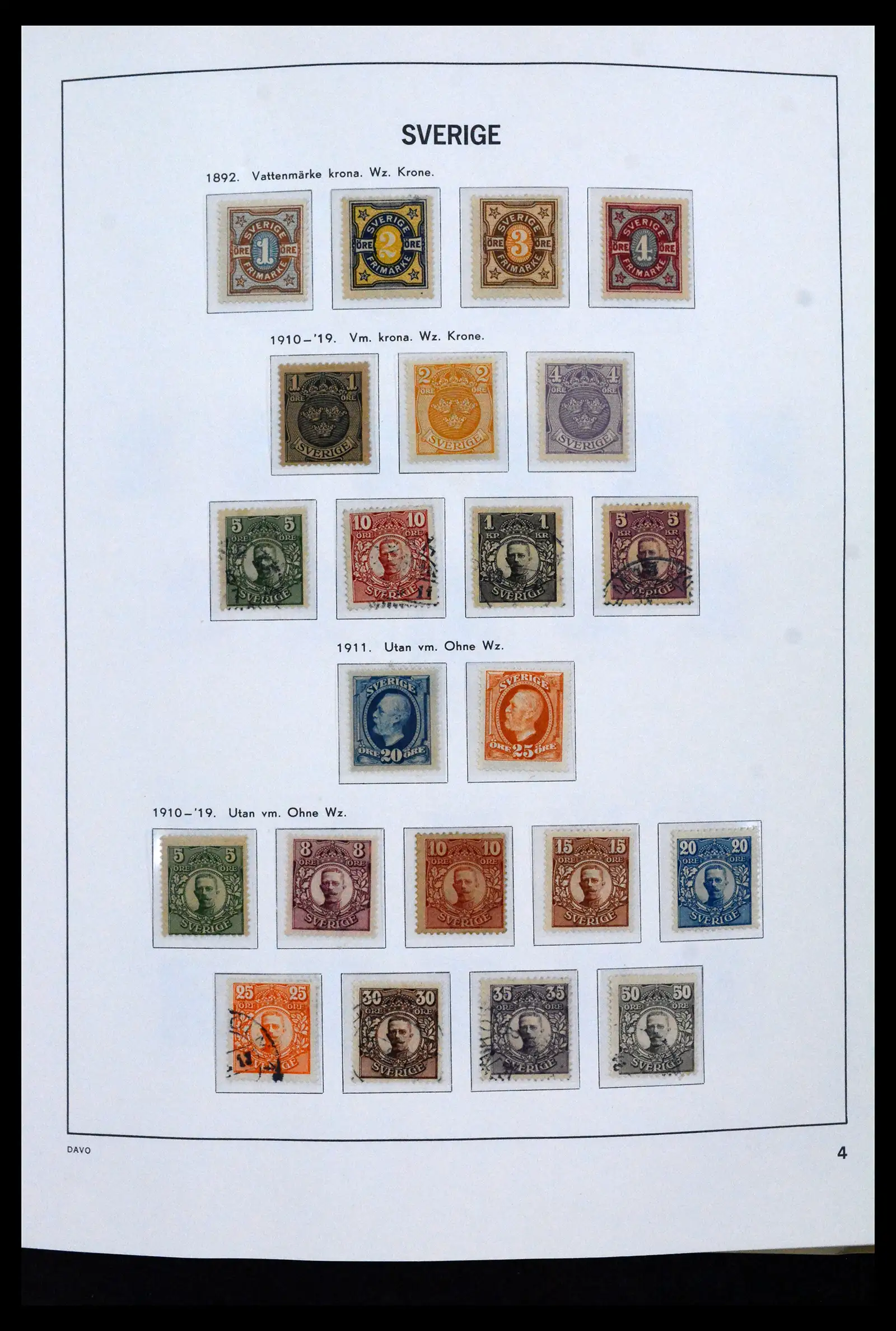 41946 0004 - Stamp collection 41946 Sweden 1855-1985.