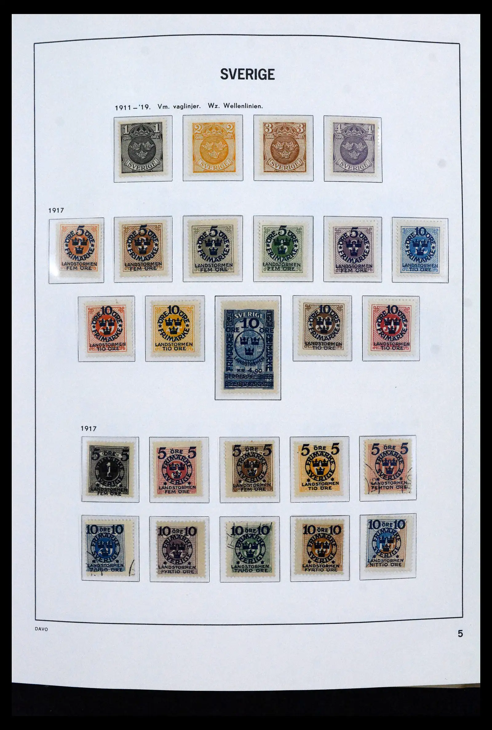 41946 0005 - Stamp collection 41946 Sweden 1855-1985.