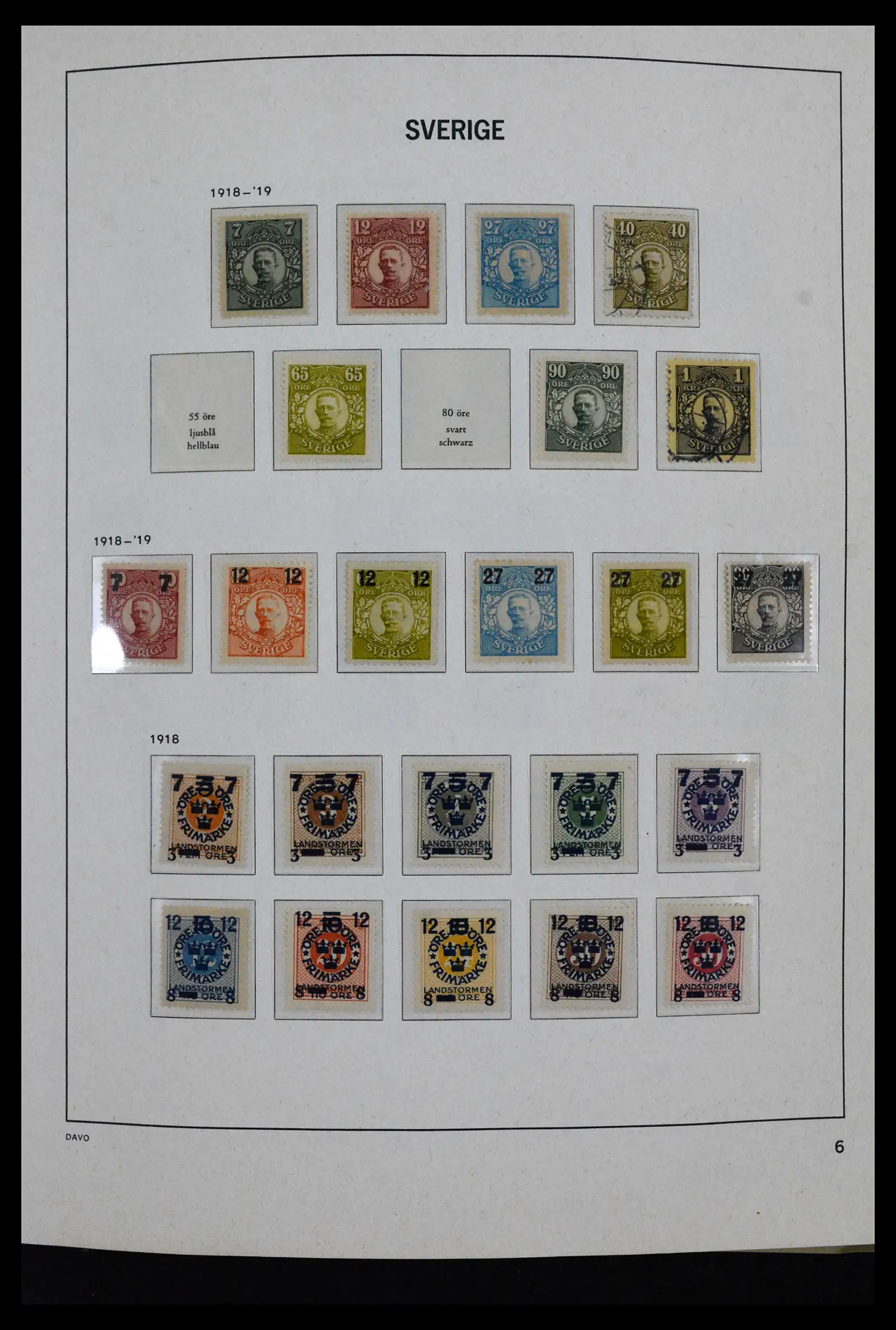 41946 0006 - Stamp collection 41946 Sweden 1855-1985.