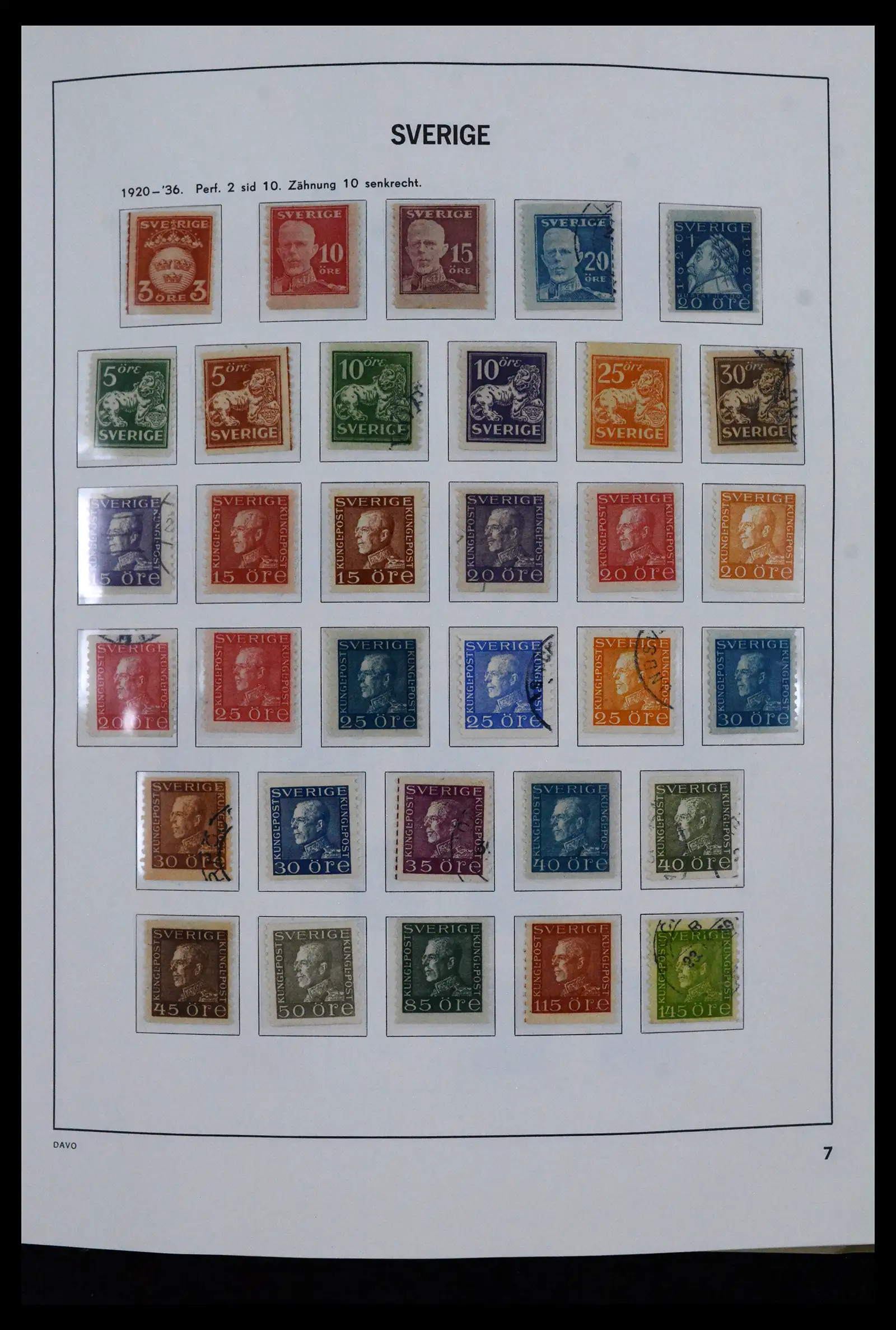 41946 0007 - Stamp collection 41946 Sweden 1855-1985.