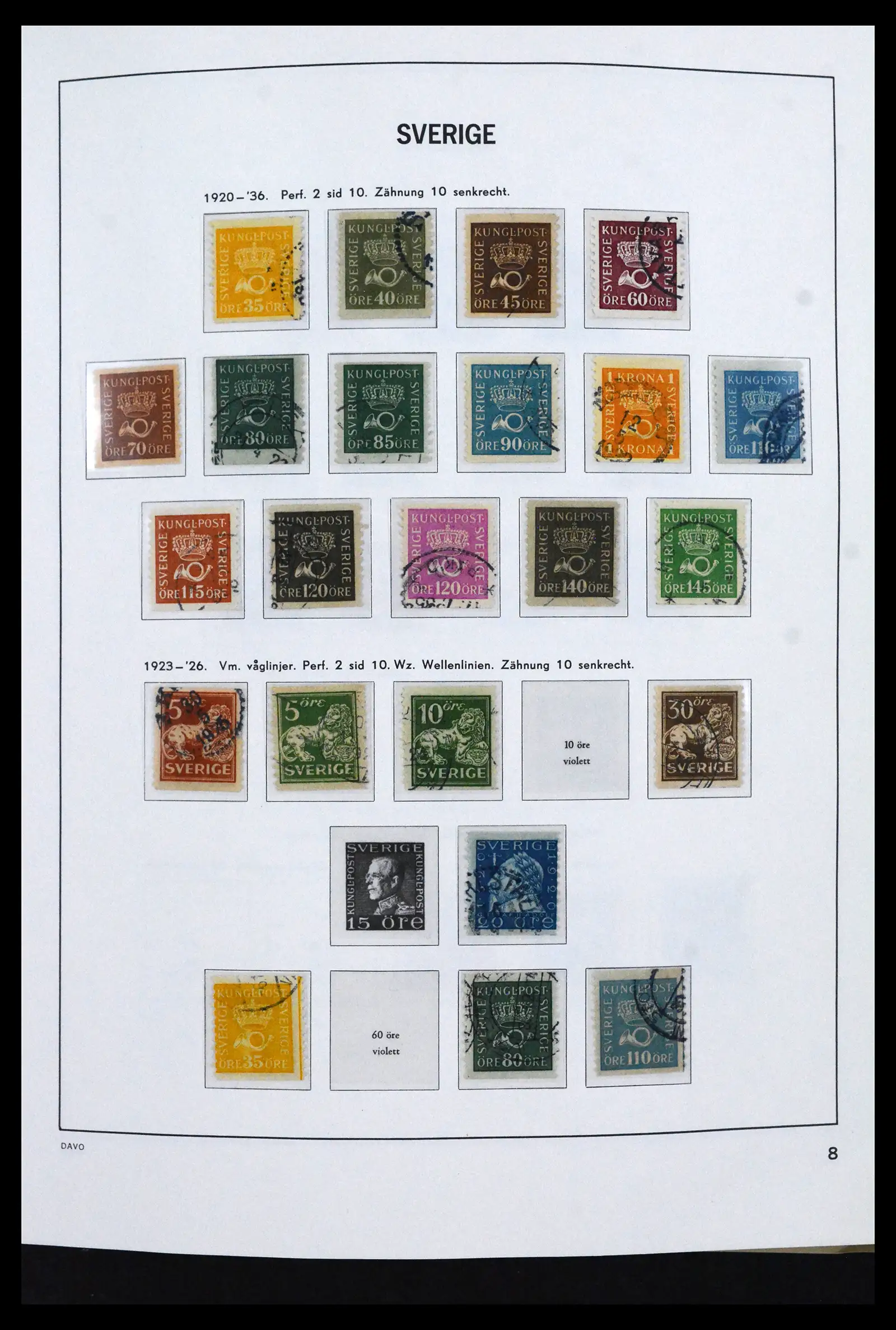 41946 0008 - Stamp collection 41946 Sweden 1855-1985.