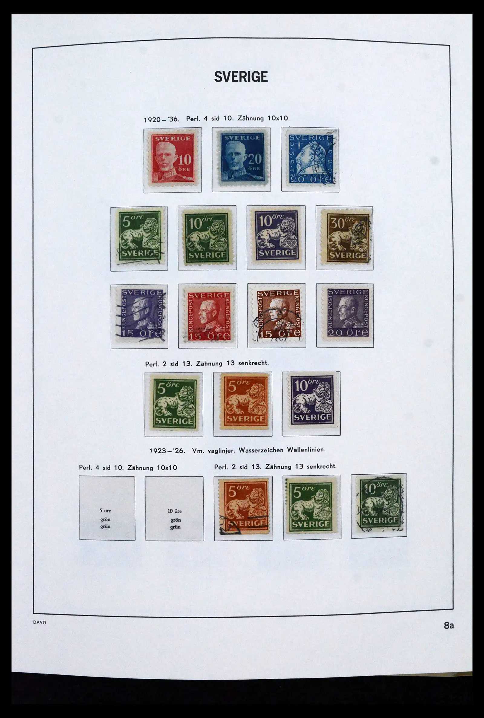 41946 0009 - Stamp collection 41946 Sweden 1855-1985.