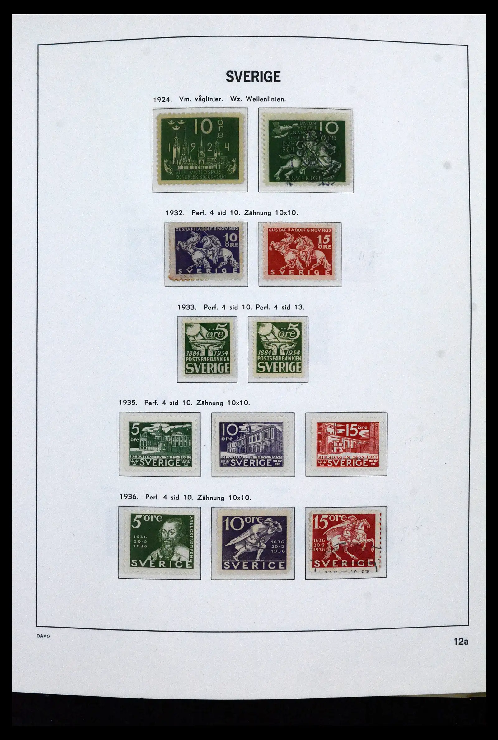 41946 0014 - Stamp collection 41946 Sweden 1855-1985.