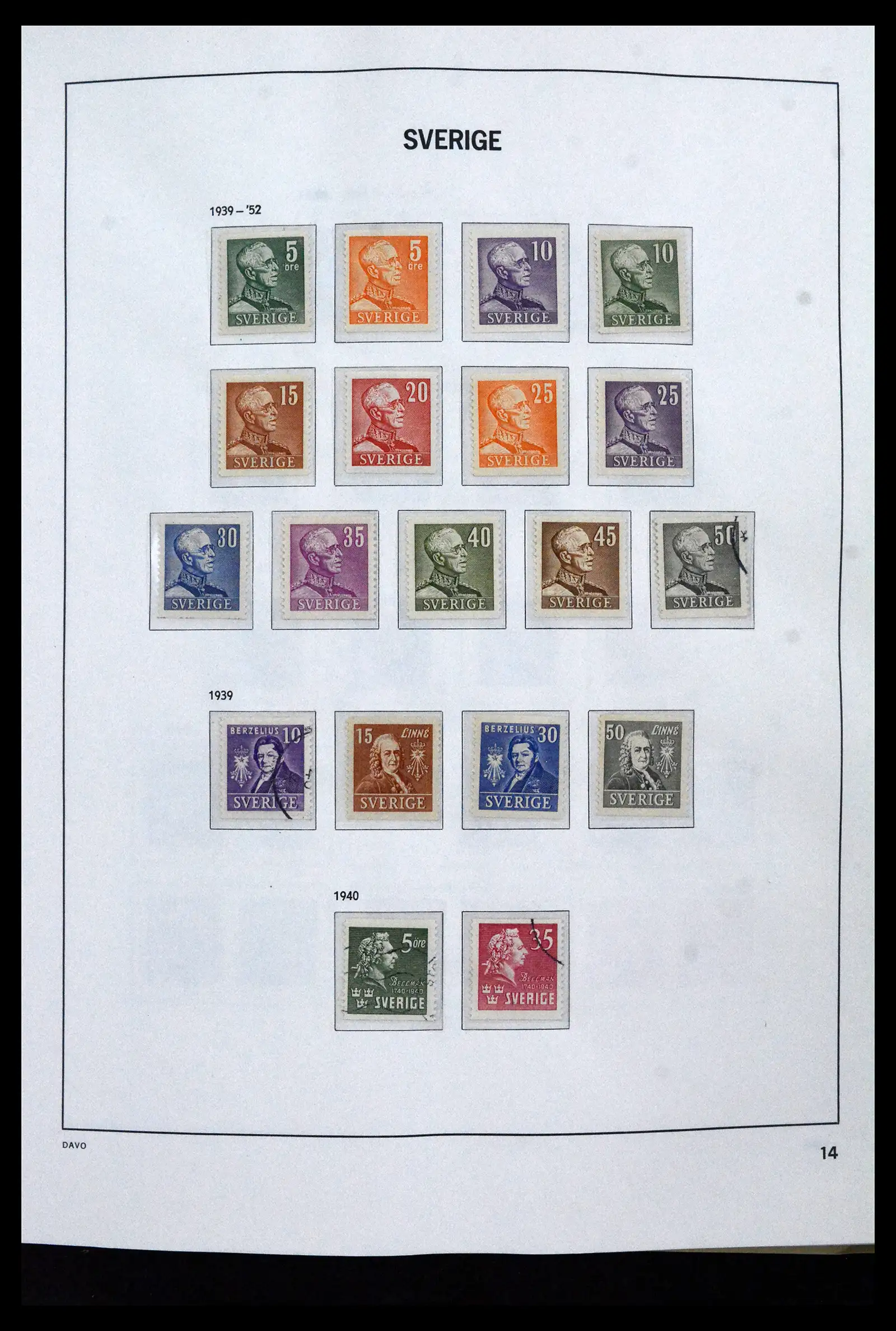 41946 0016 - Stamp collection 41946 Sweden 1855-1985.