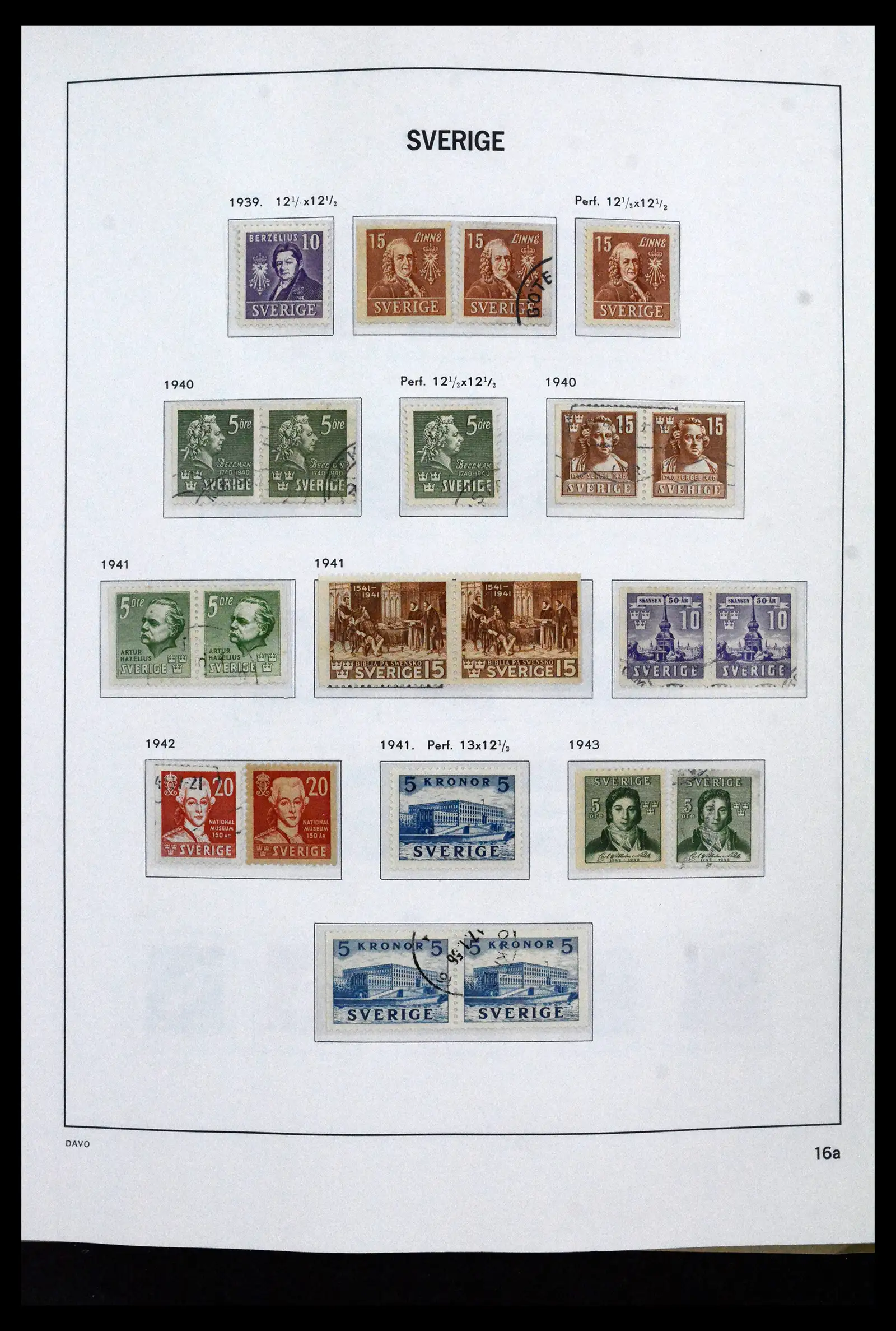 41946 0020 - Stamp collection 41946 Sweden 1855-1985.