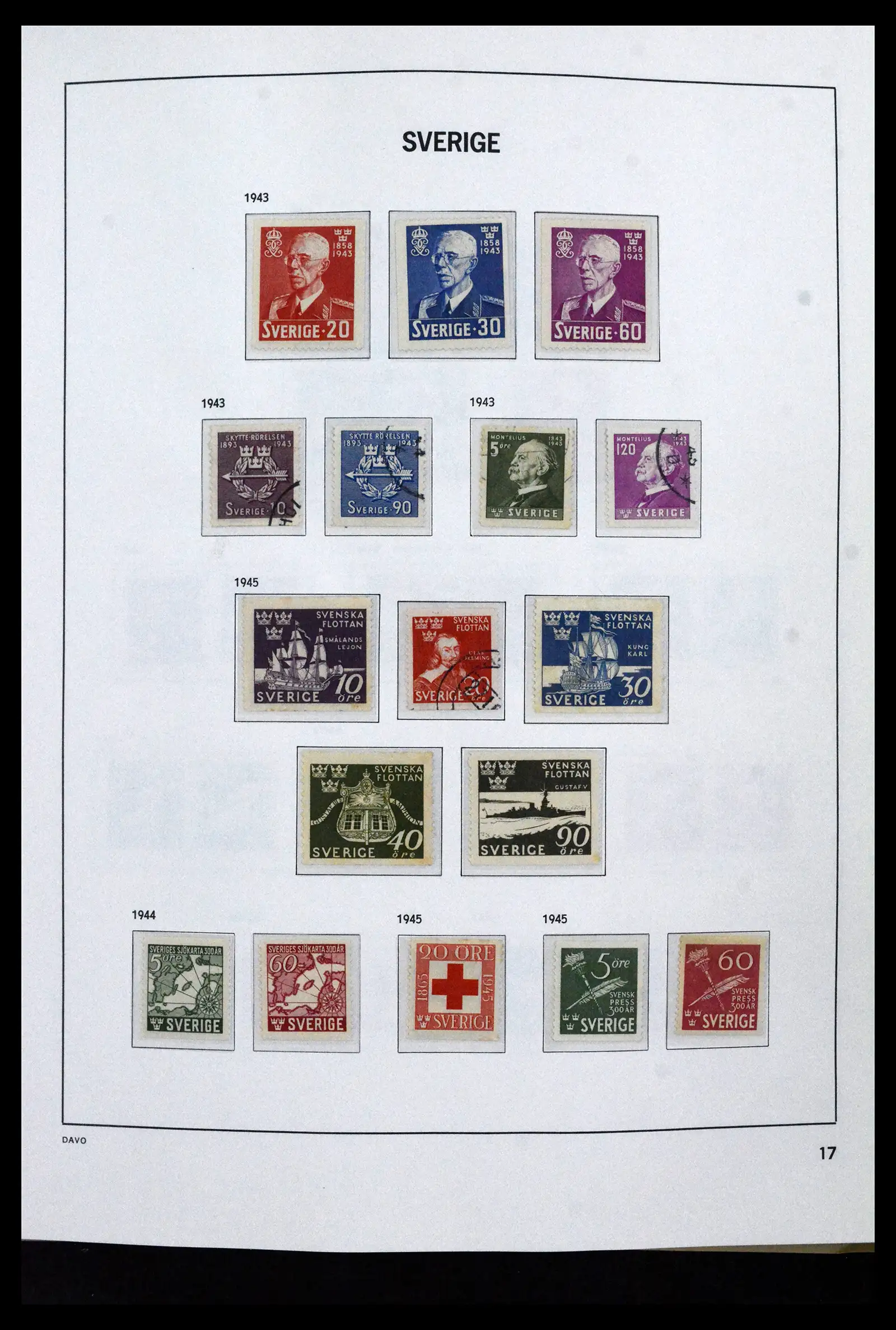 41946 0021 - Stamp collection 41946 Sweden 1855-1985.