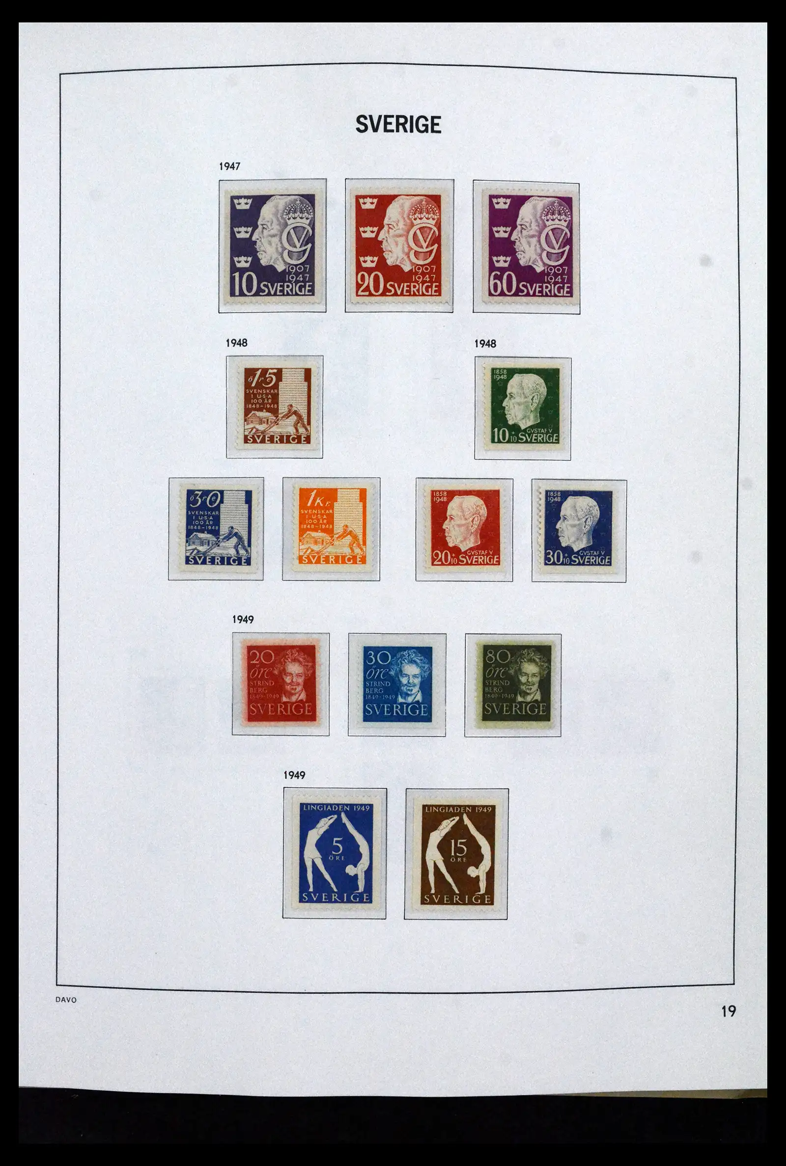 41946 0025 - Stamp collection 41946 Sweden 1855-1985.