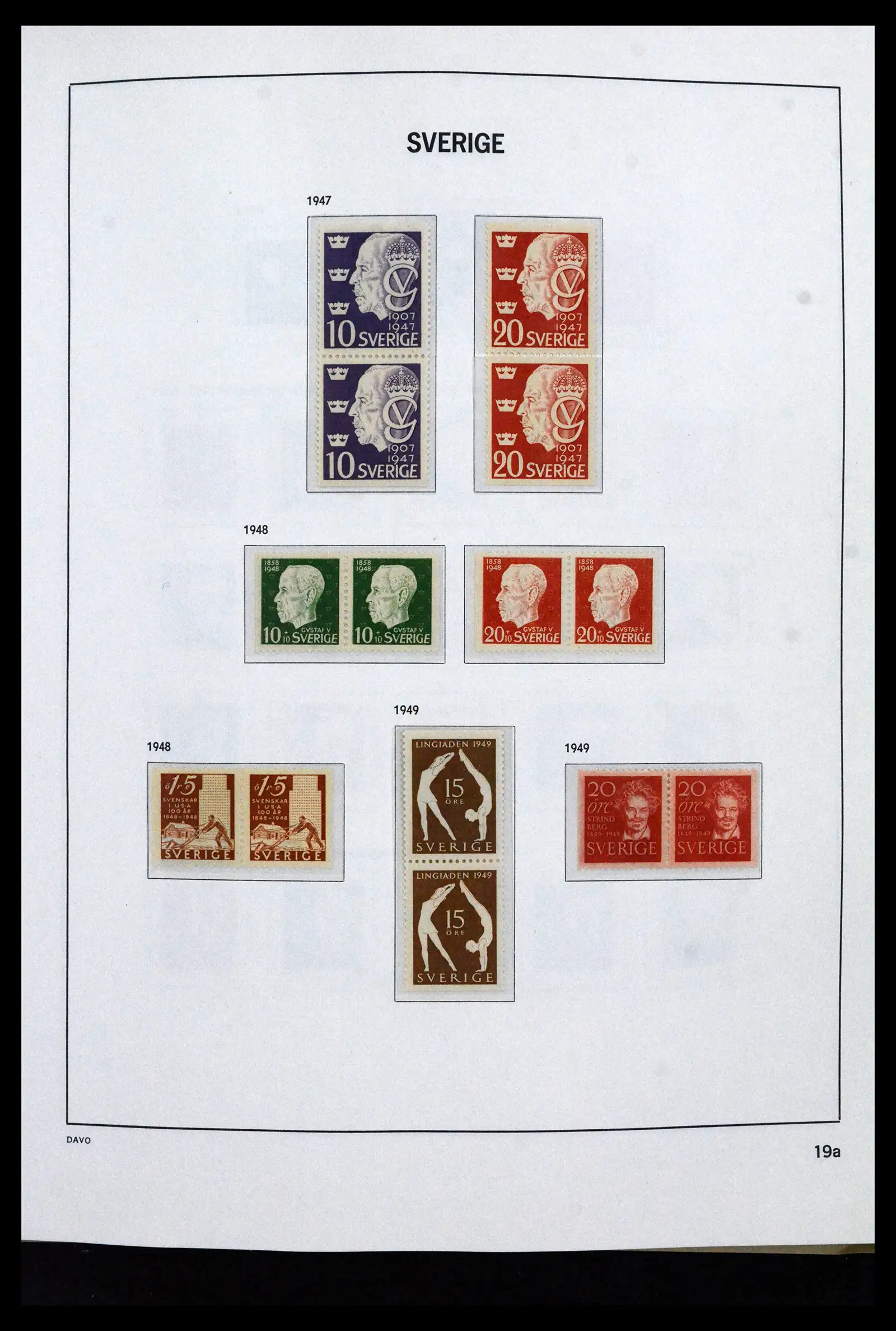 41946 0026 - Stamp collection 41946 Sweden 1855-1985.