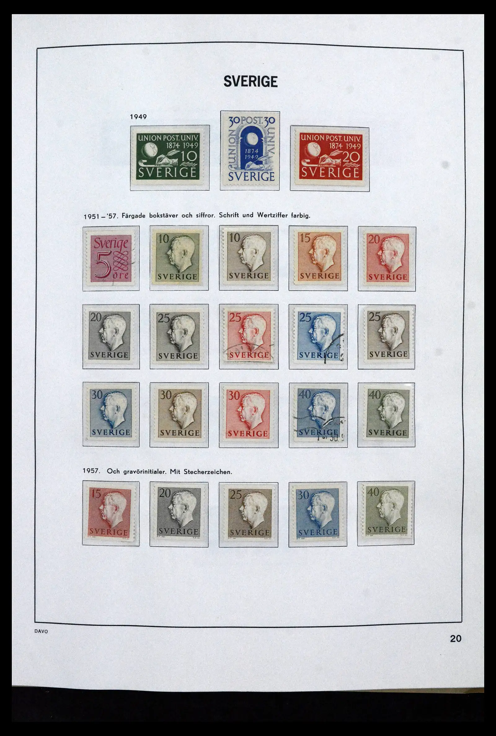 41946 0027 - Stamp collection 41946 Sweden 1855-1985.