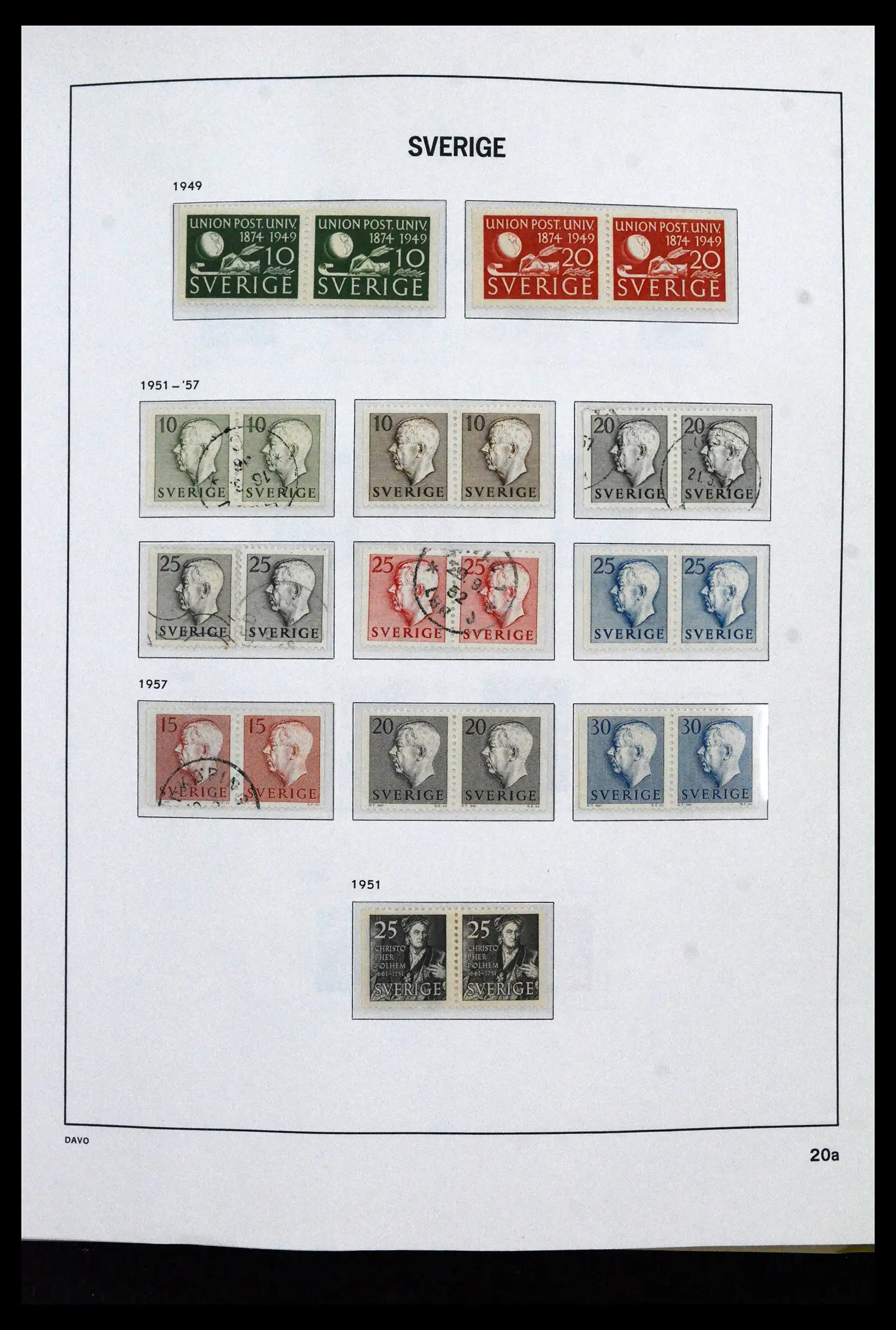41946 0028 - Stamp collection 41946 Sweden 1855-1985.