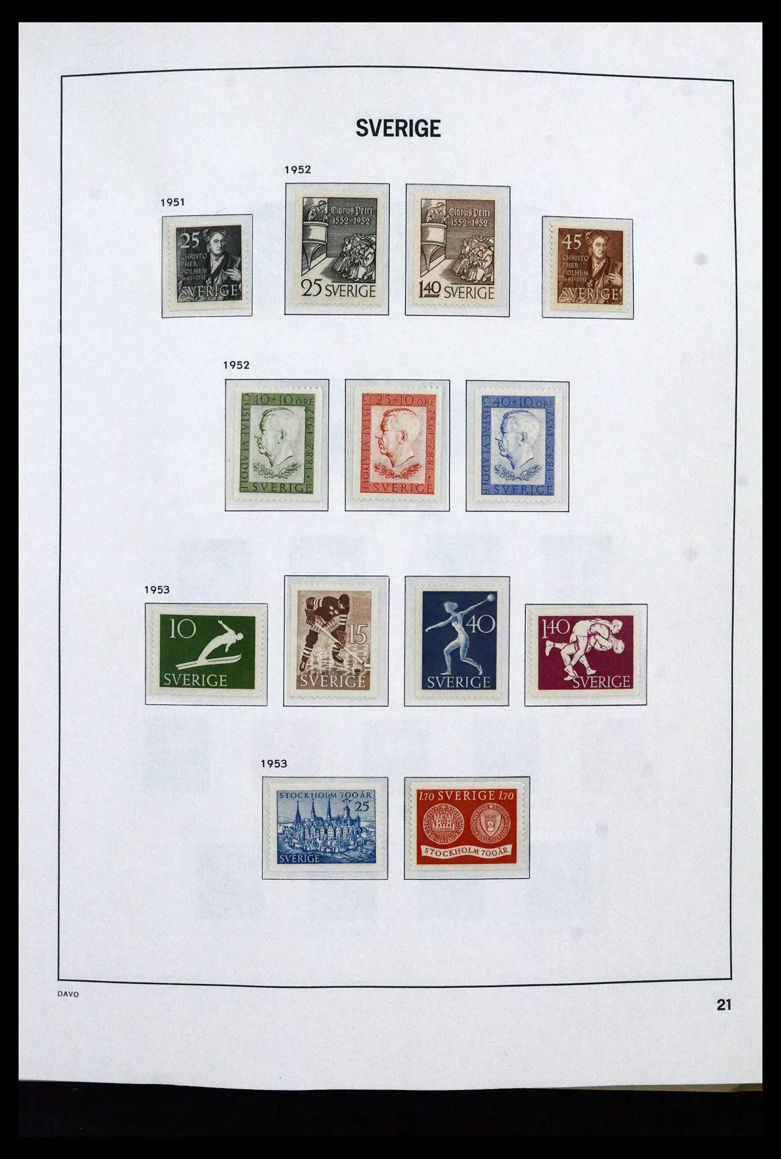 41946 0029 - Stamp collection 41946 Sweden 1855-1985.