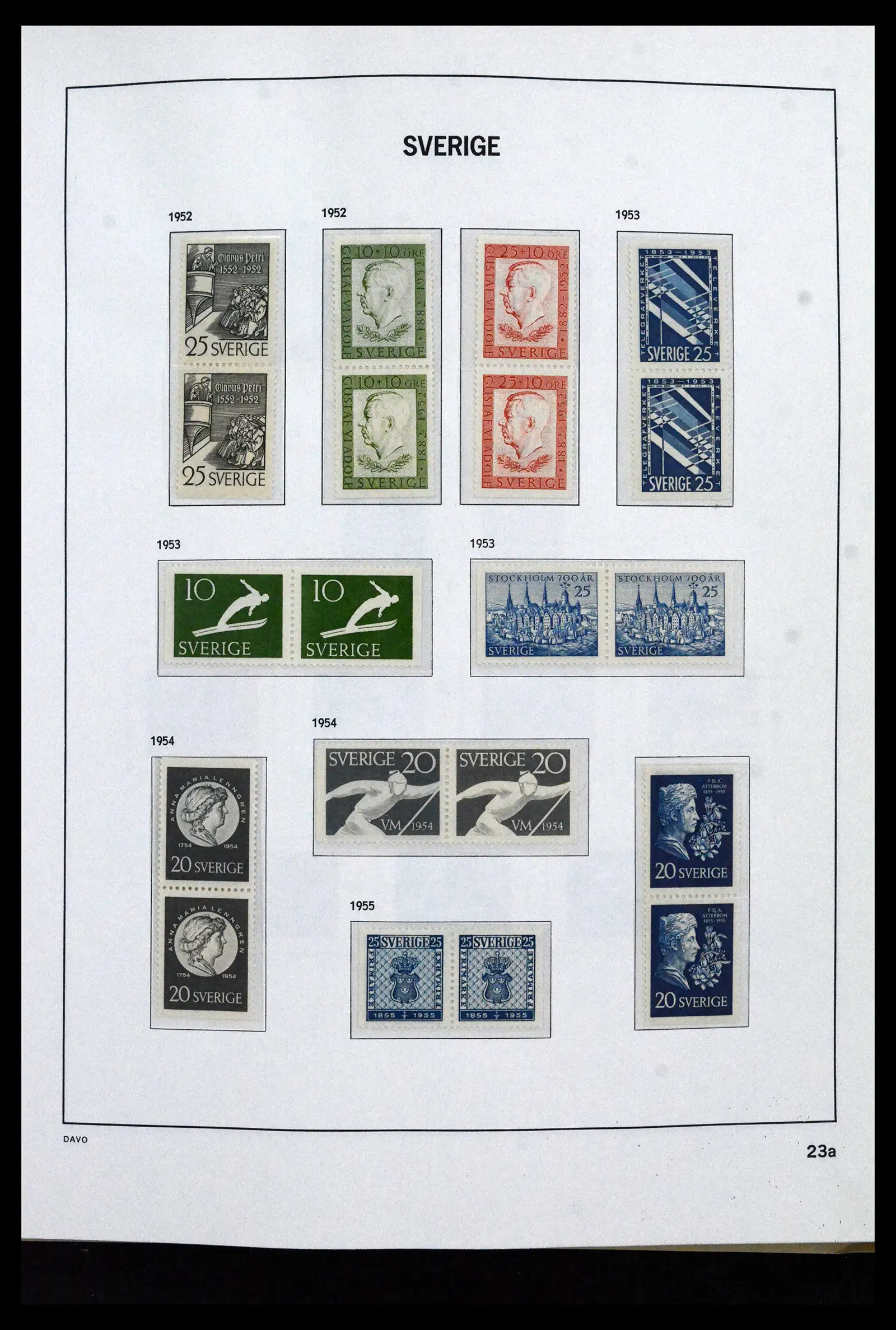 41946 0032 - Stamp collection 41946 Sweden 1855-1985.