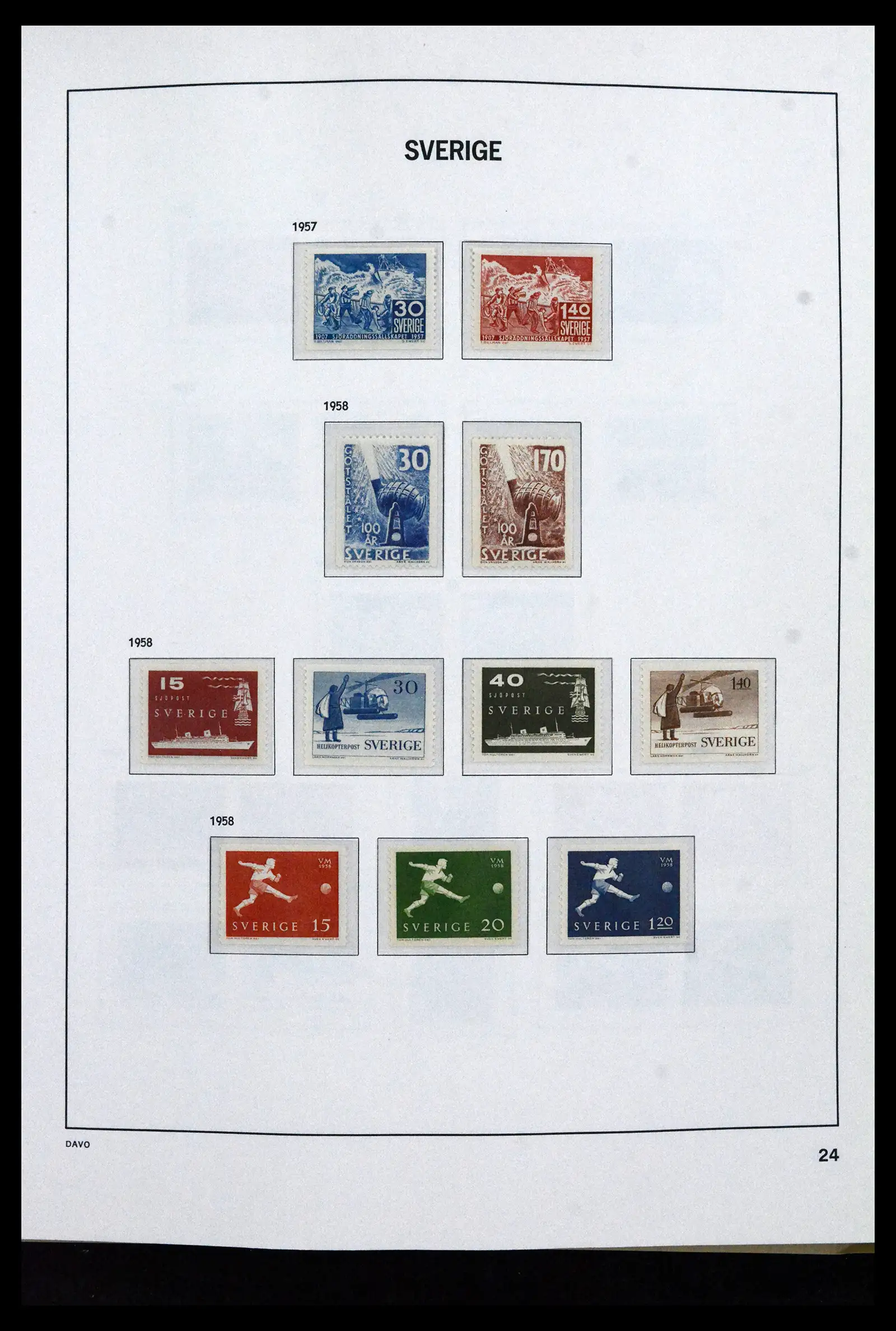 41946 0033 - Stamp collection 41946 Sweden 1855-1985.