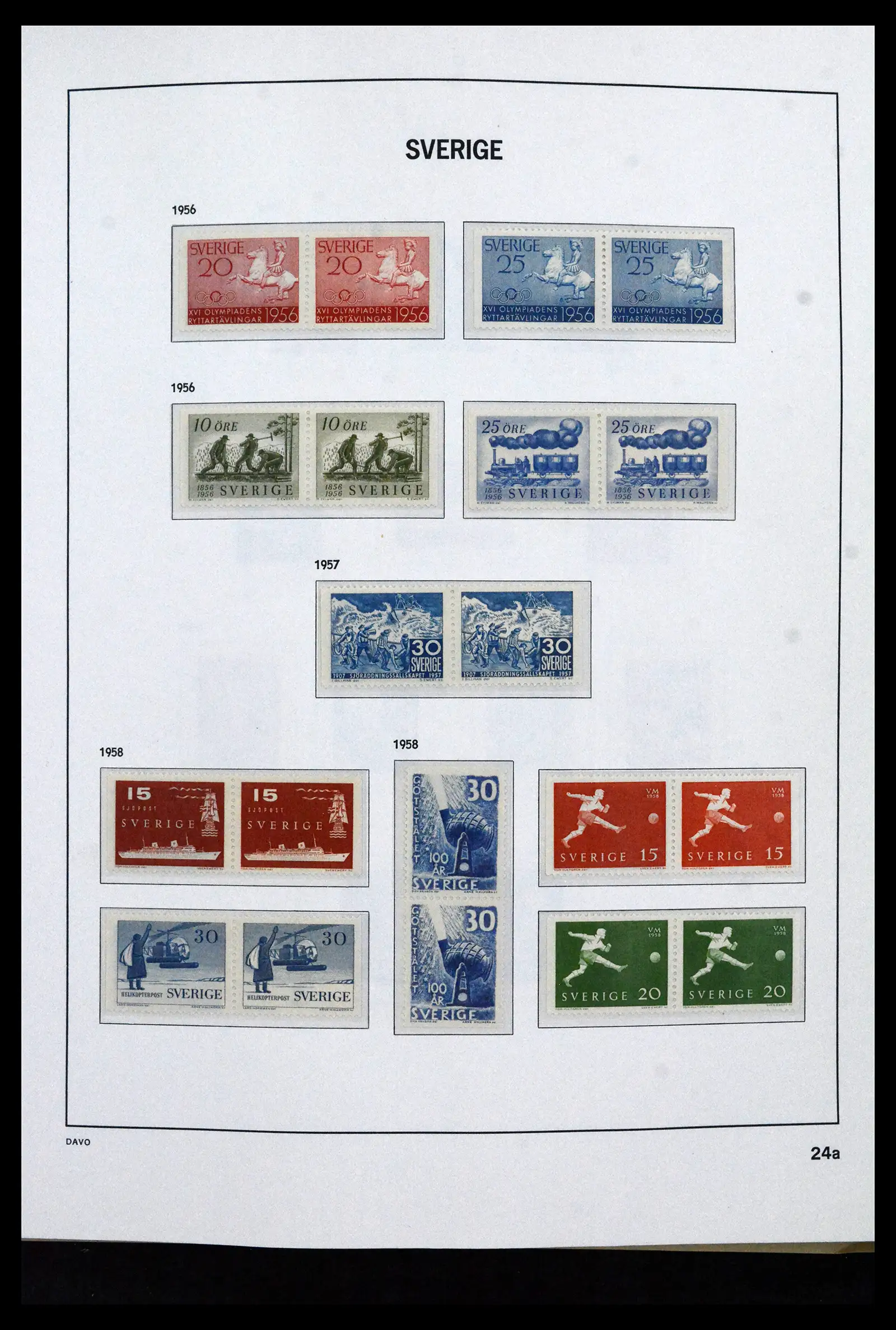41946 0034 - Stamp collection 41946 Sweden 1855-1985.