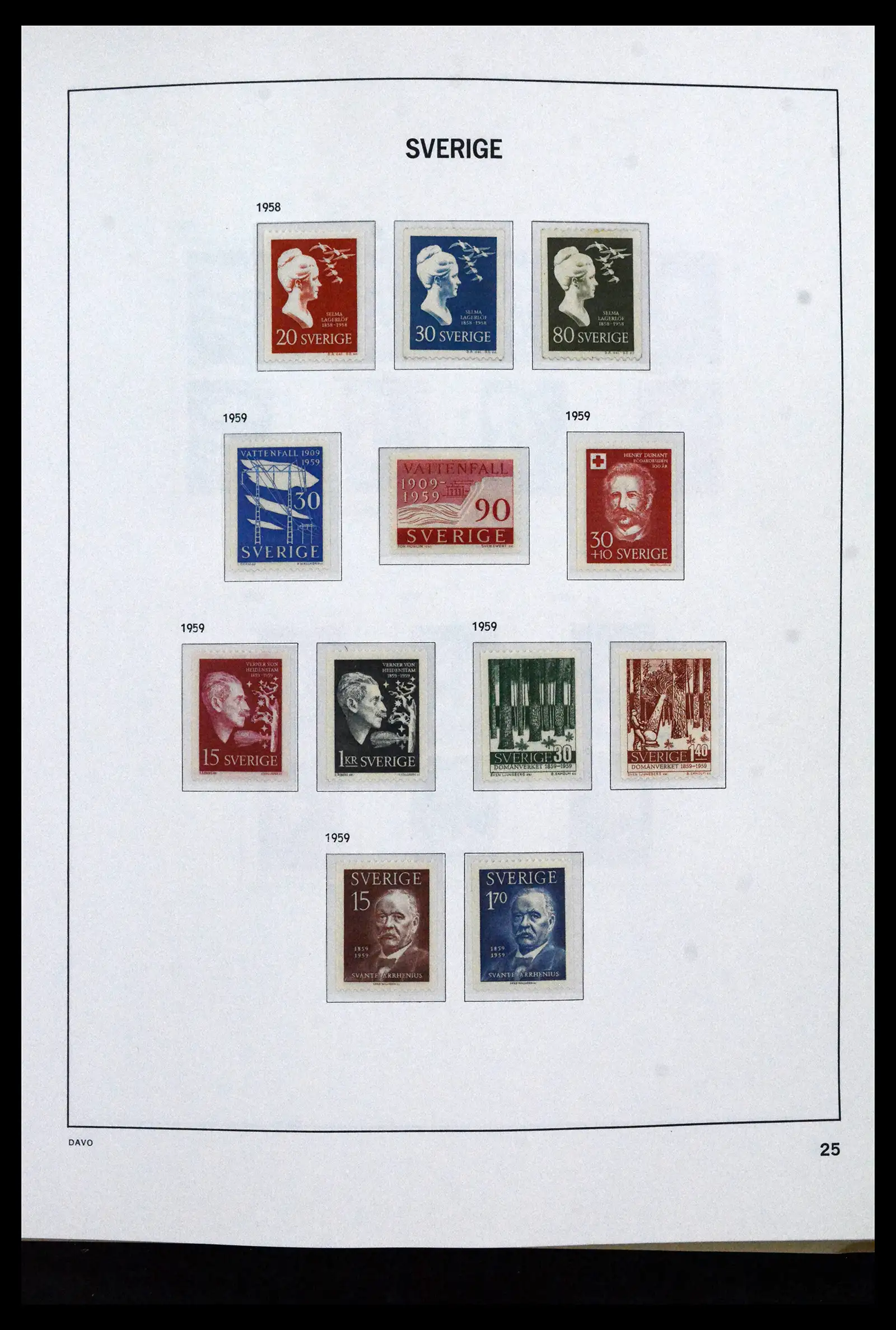 41946 0035 - Stamp collection 41946 Sweden 1855-1985.
