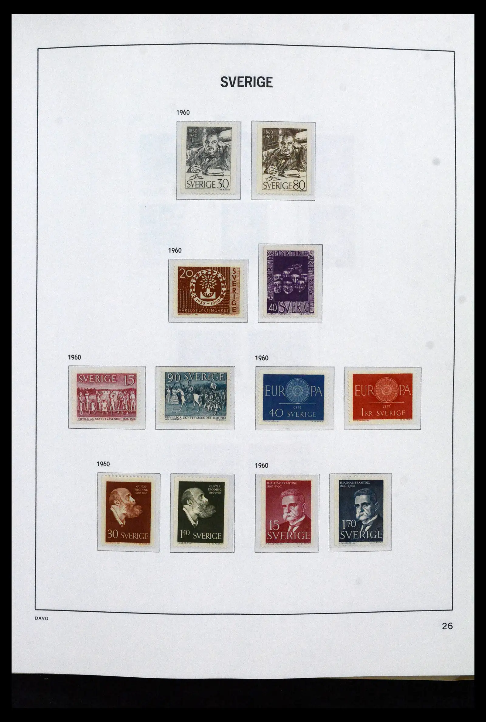 41946 0037 - Stamp collection 41946 Sweden 1855-1985.